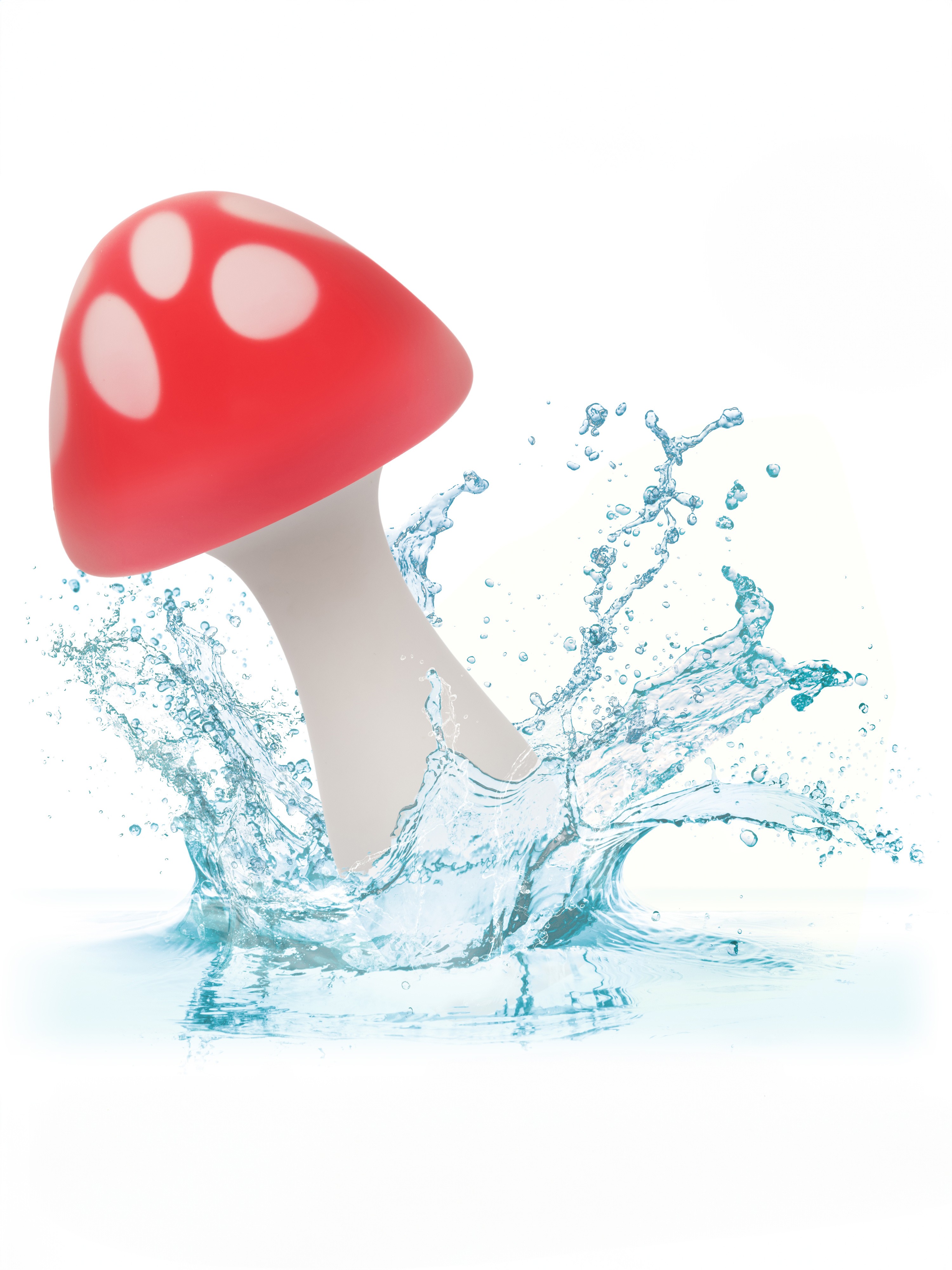 Naughty Bits Muff Shroom Playful Massager , Red, hi-res