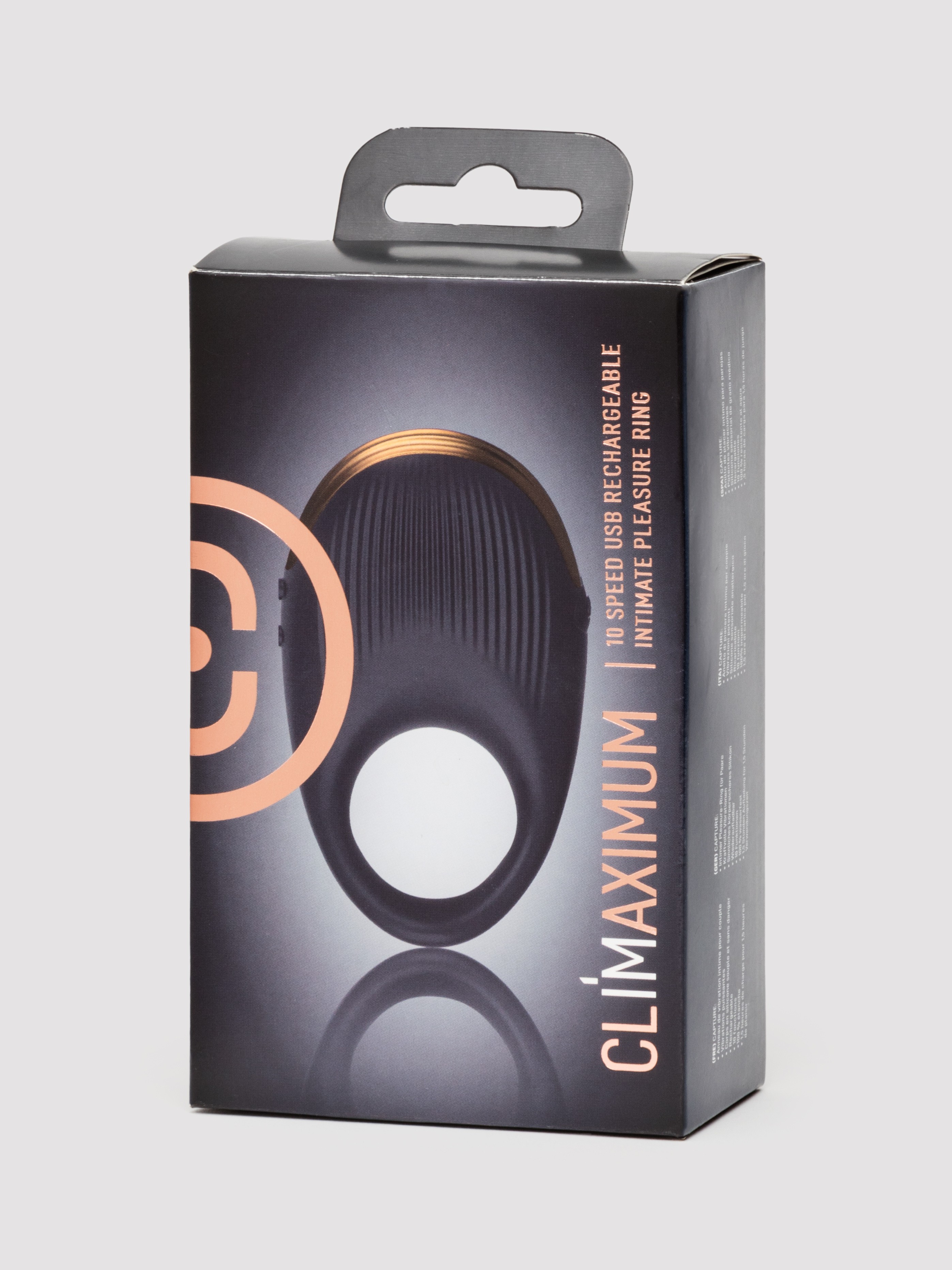 Rocks Off Capture Rechargeable Cock Ring Vibrator, Black, hi-res