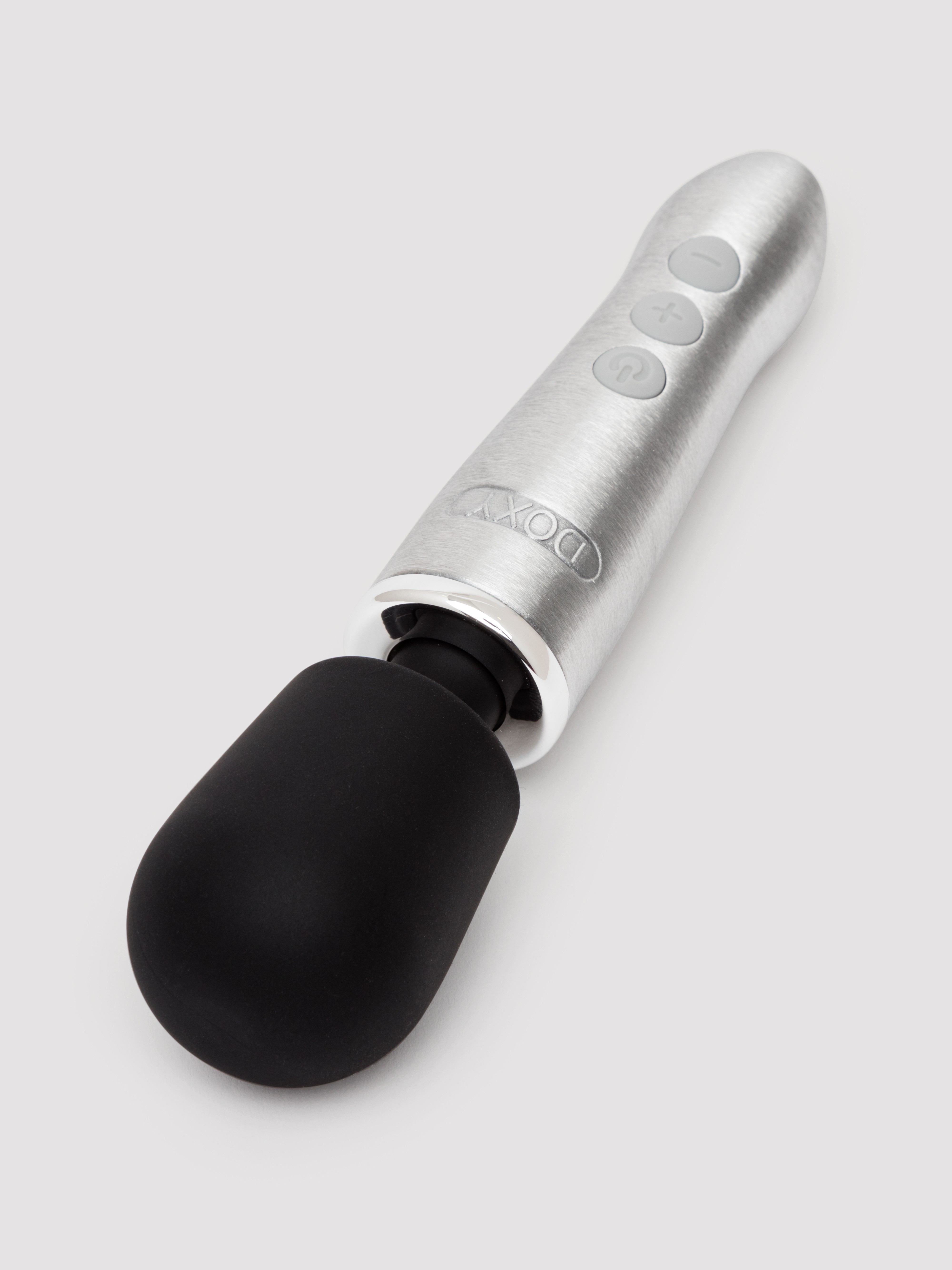 Doxy Go Extra Powerful Rechargeable Travel Mini Wand Massager, Silver, hi-res
