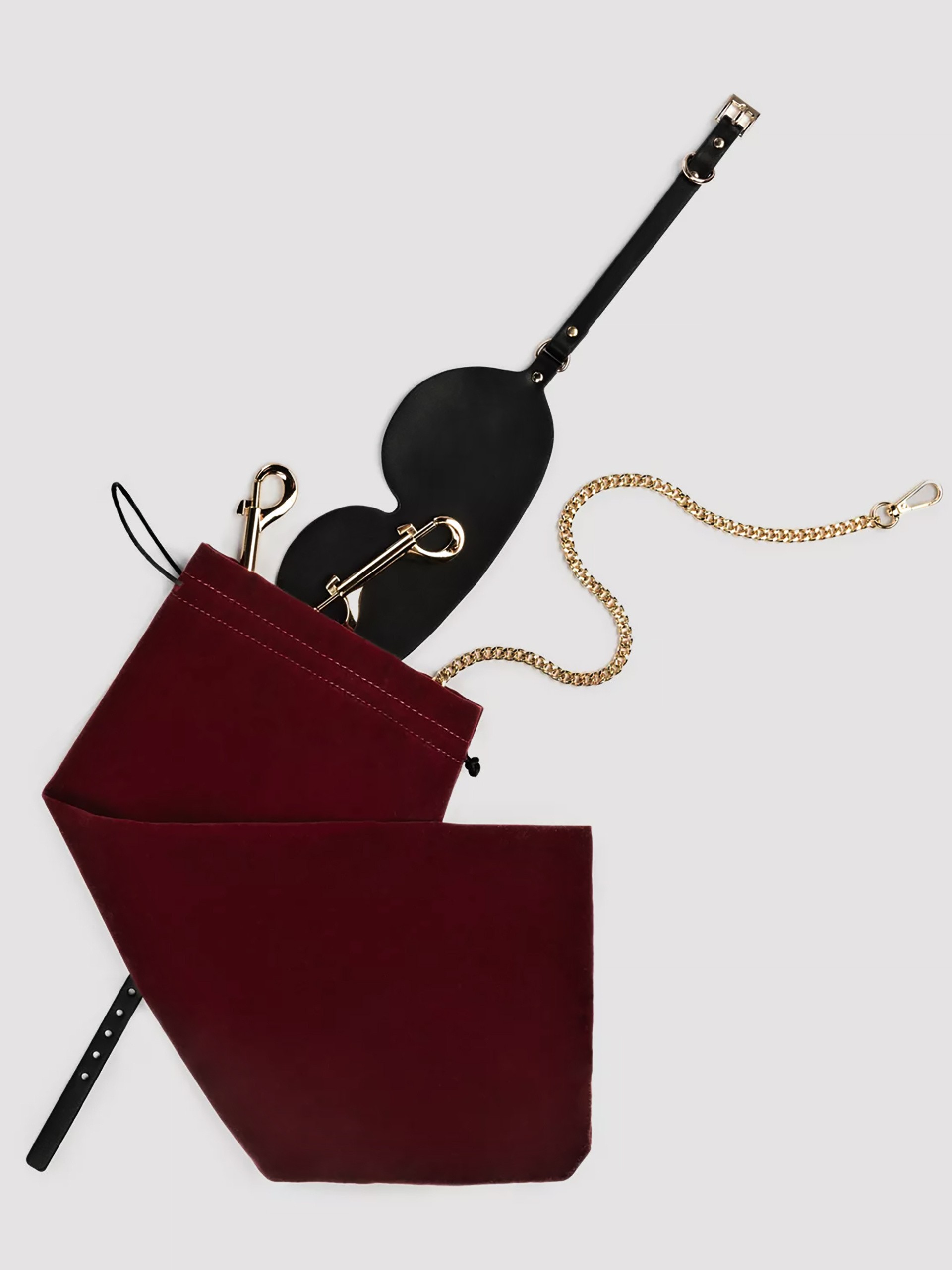 Bedroom Fantasies Faux Leather Luxury Bondage Suitcase (13 Pieces), Black, hi-res