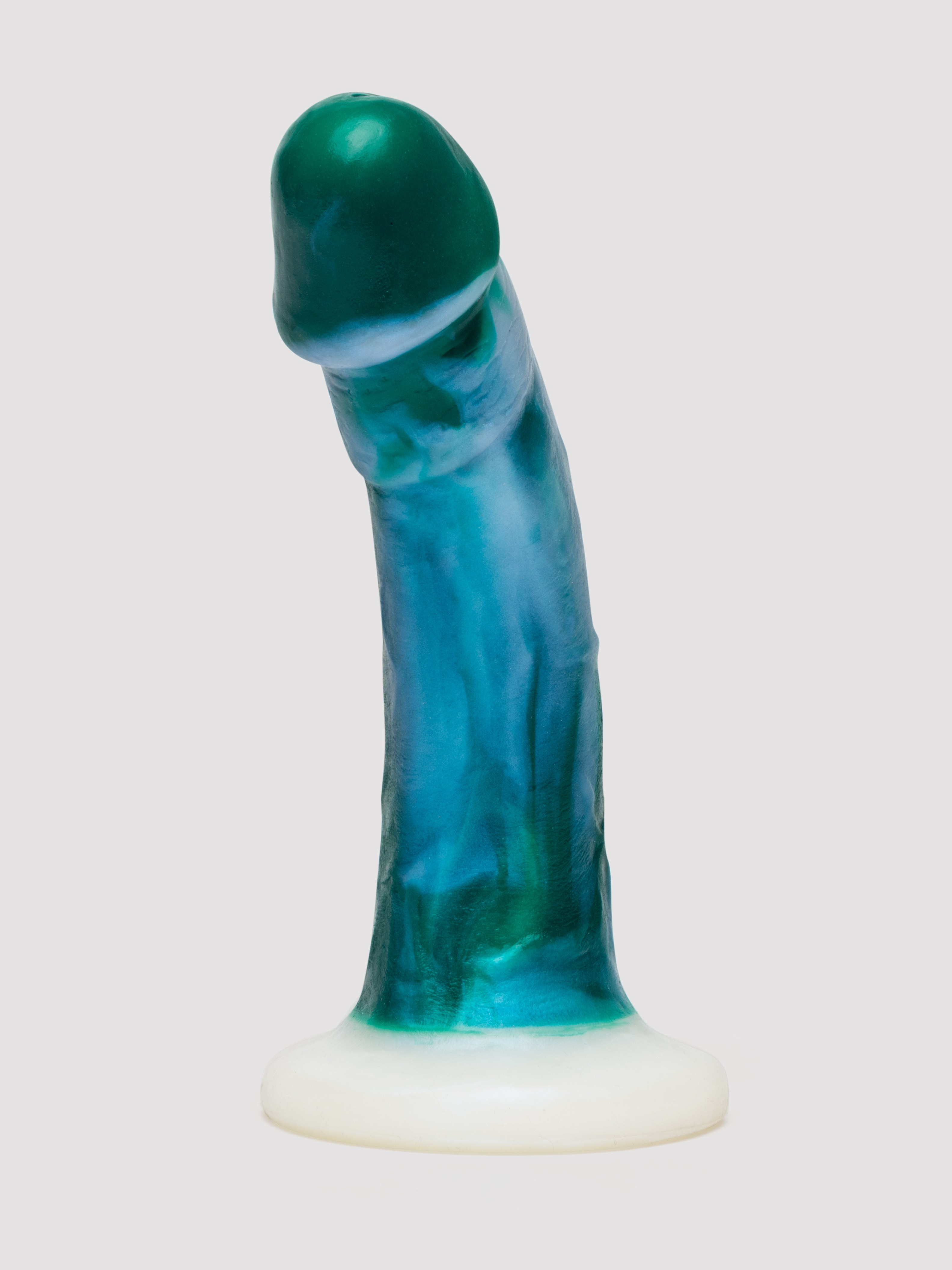 Vixen Mustang VixSkin Clouds Green 6.5 Inch Dildo, Green, hi-res