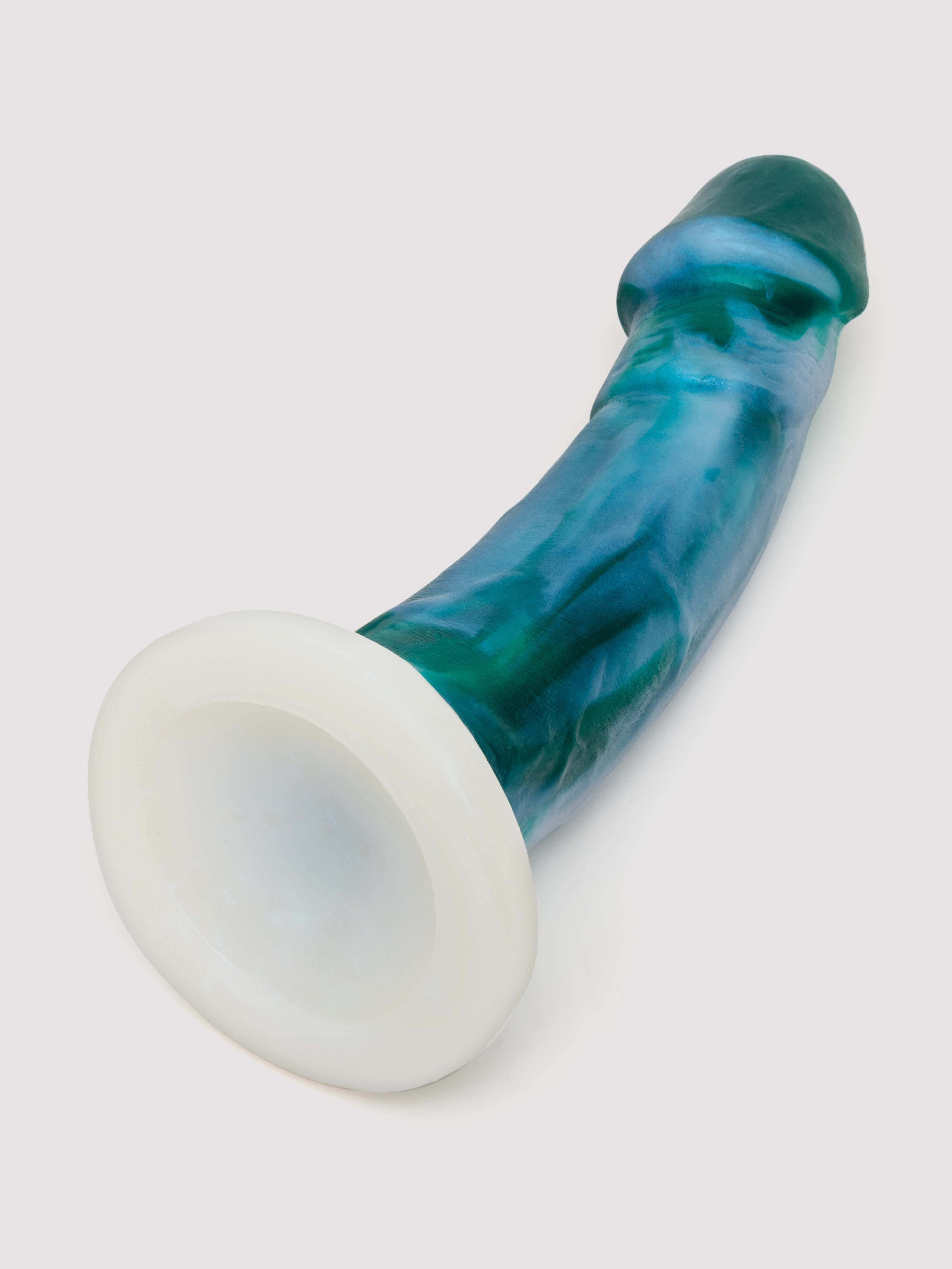 Vixen Mustang VixSkin Clouds Green 6.5 Inch Dildo, Green, hi-res
