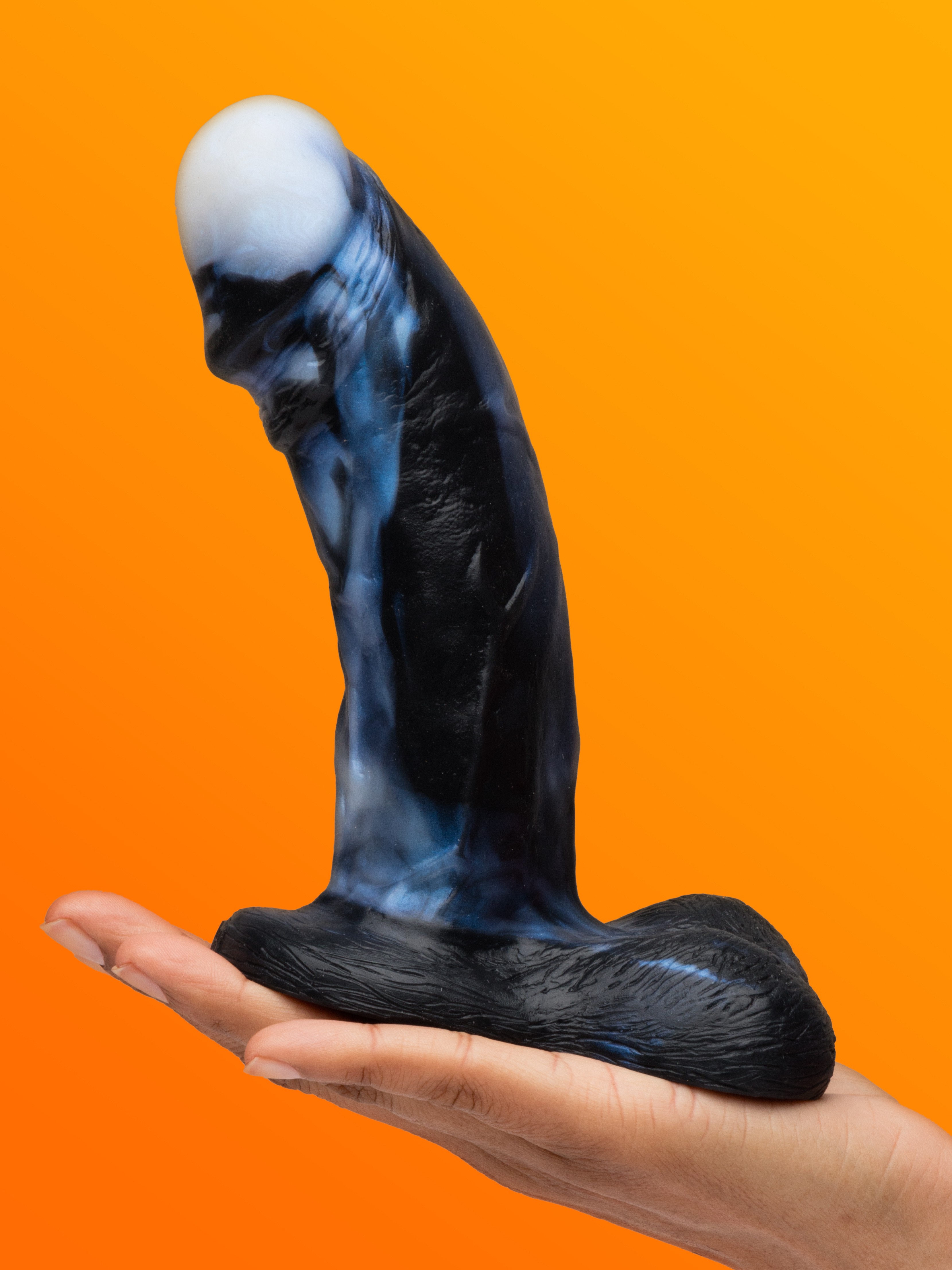 Vixen Johnny VixSkin Midnight Pearl 7 Inch Dildo, Blue, hi-res