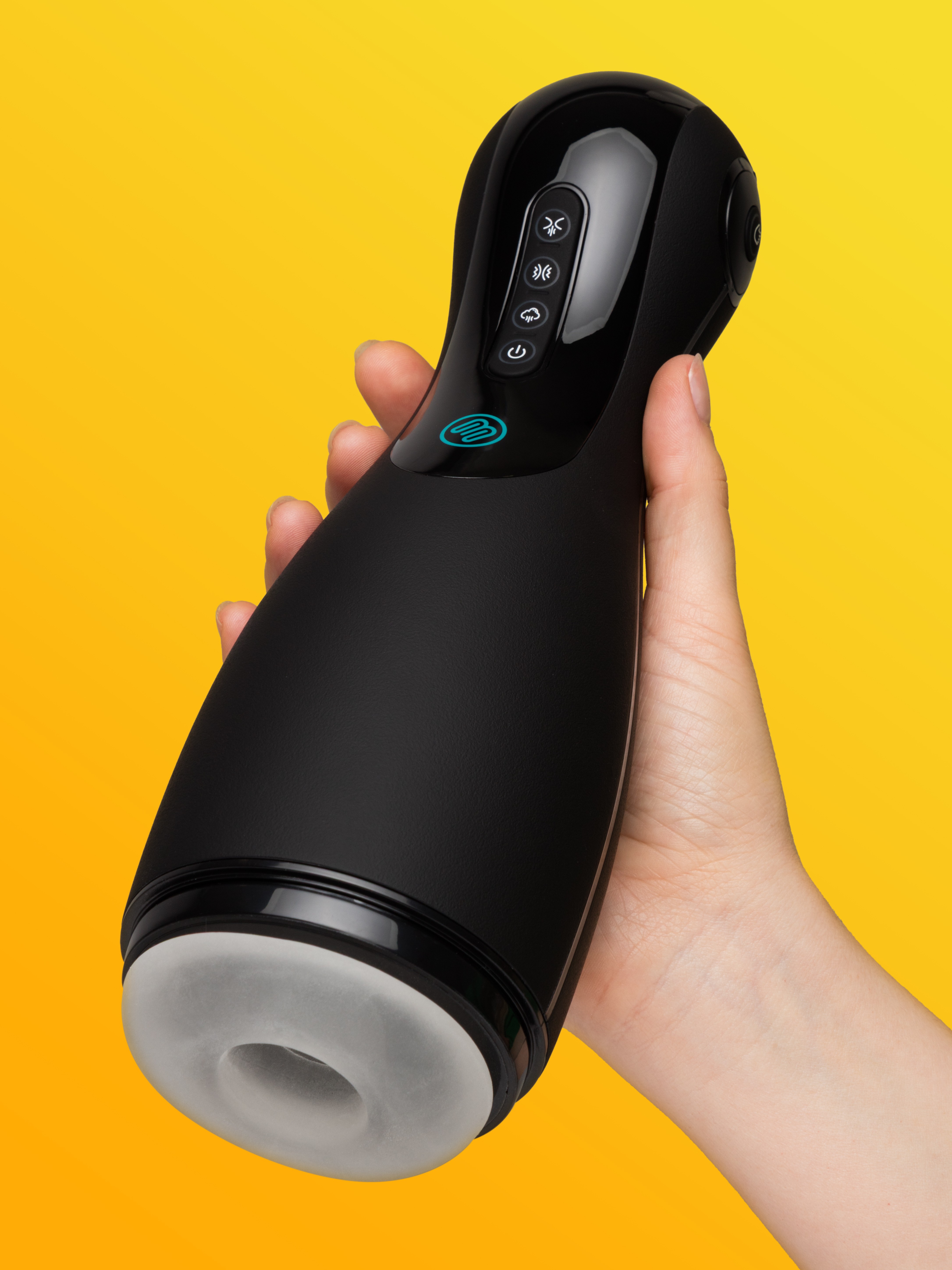 Blowmotion Suction Vibrating Male Masturbator 2.0, Black, hi-res