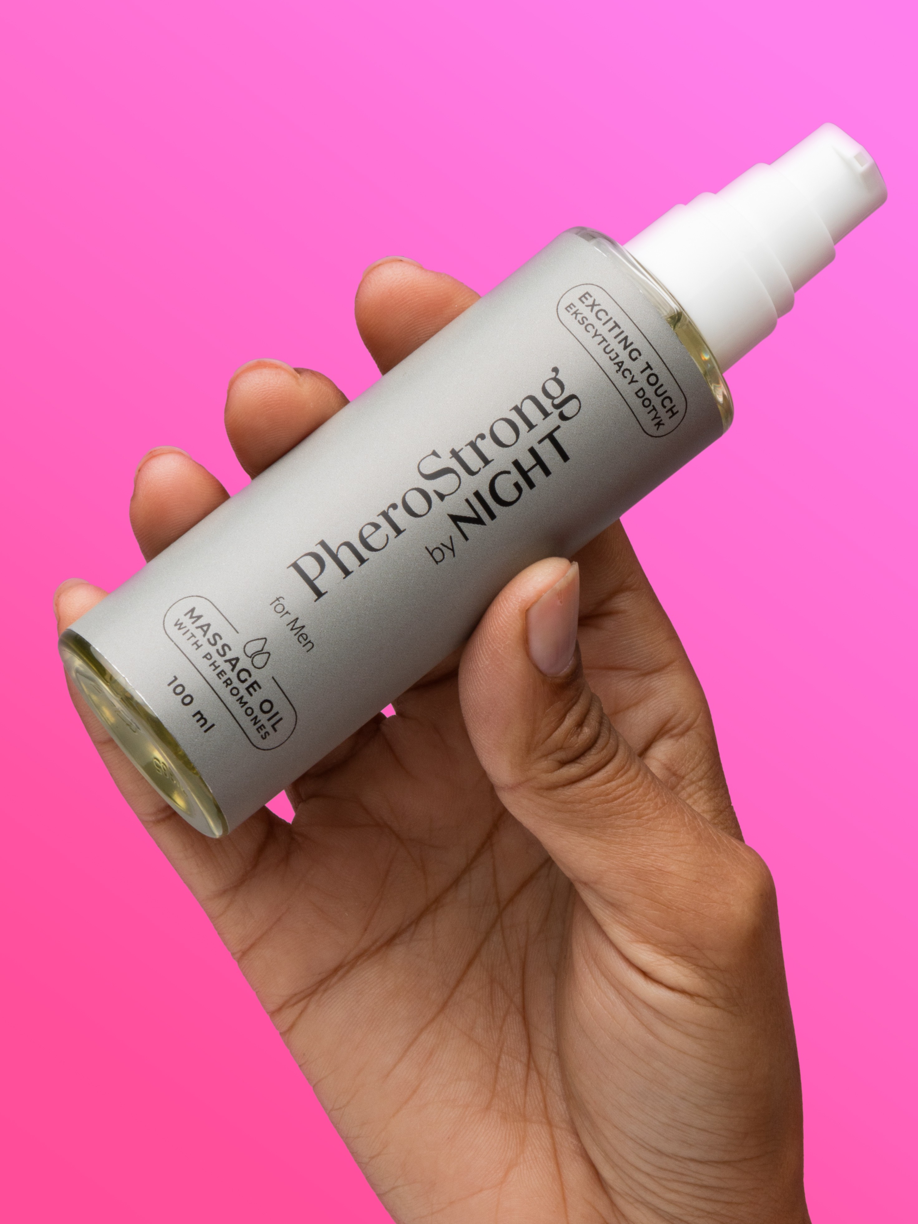 PheroStrong by Night Pheromones Massage Oil for Men 100ml, , hi-res