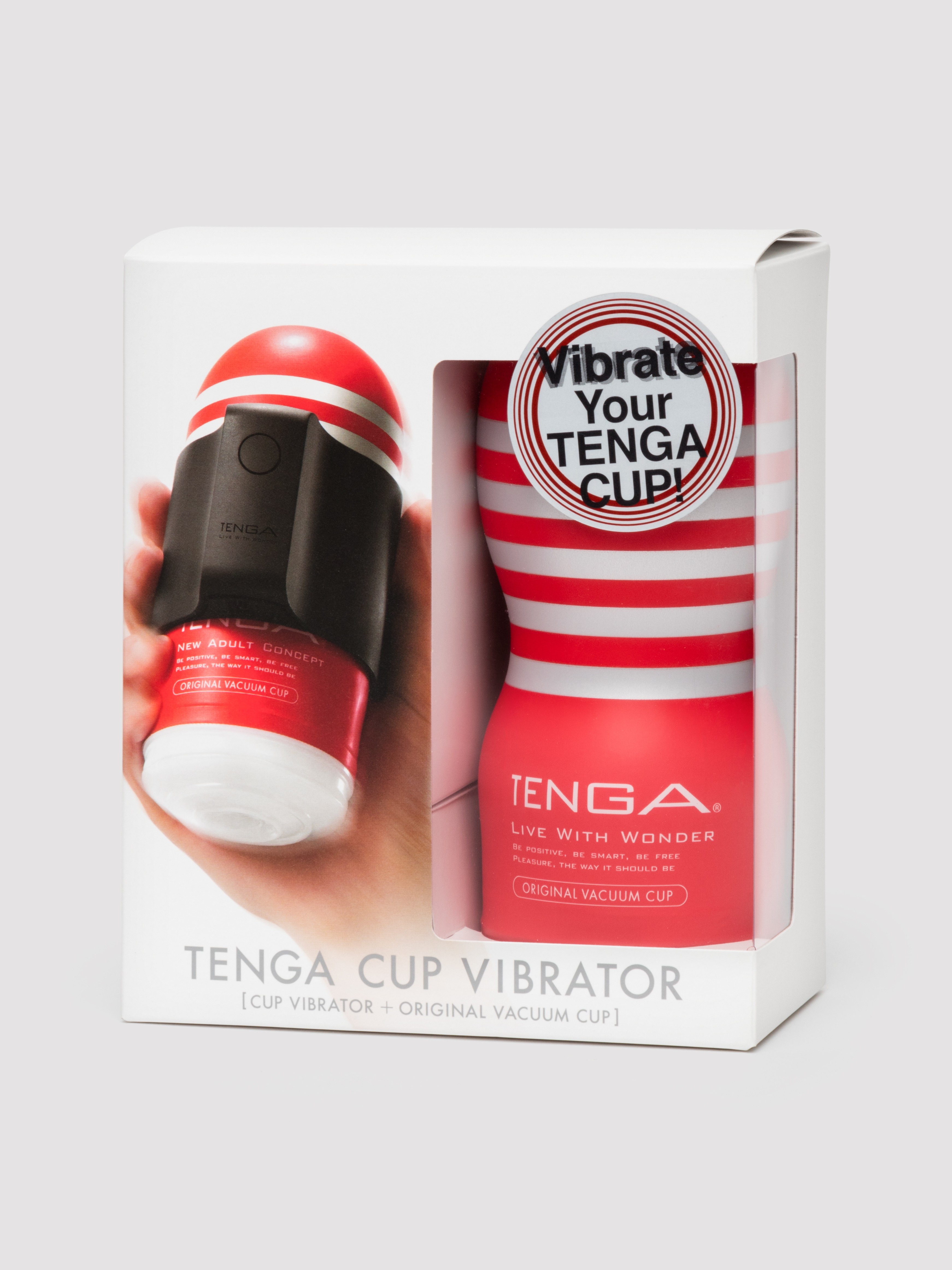 Tenga Cup with Rechargeable Vibrating Sleeve Set, Black, hi-res