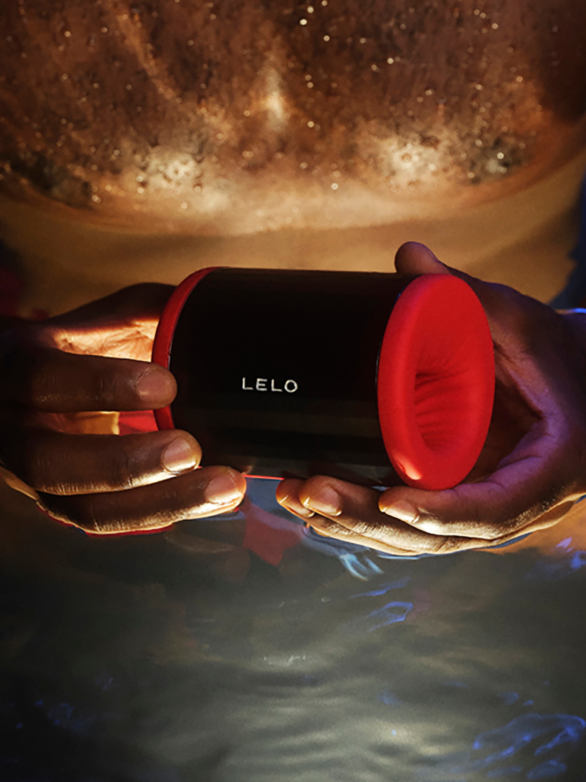 Lelo F2S App Controlled Stamina Trainer and Vibrating Stroker, Red, hi-res