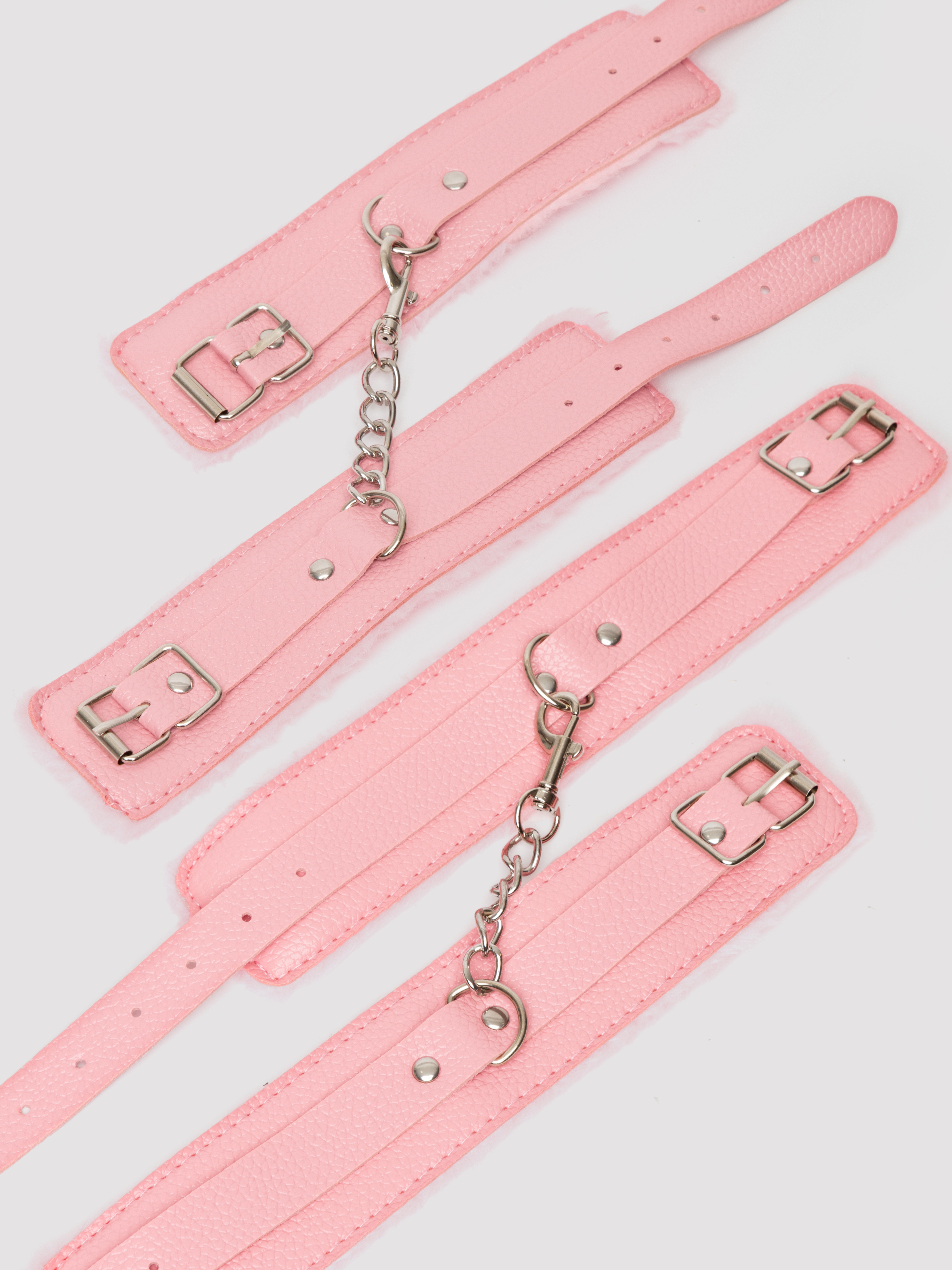 Secret Pleasure Chest Pink Bondage Kit (11 Pieces), Pink, hi-res