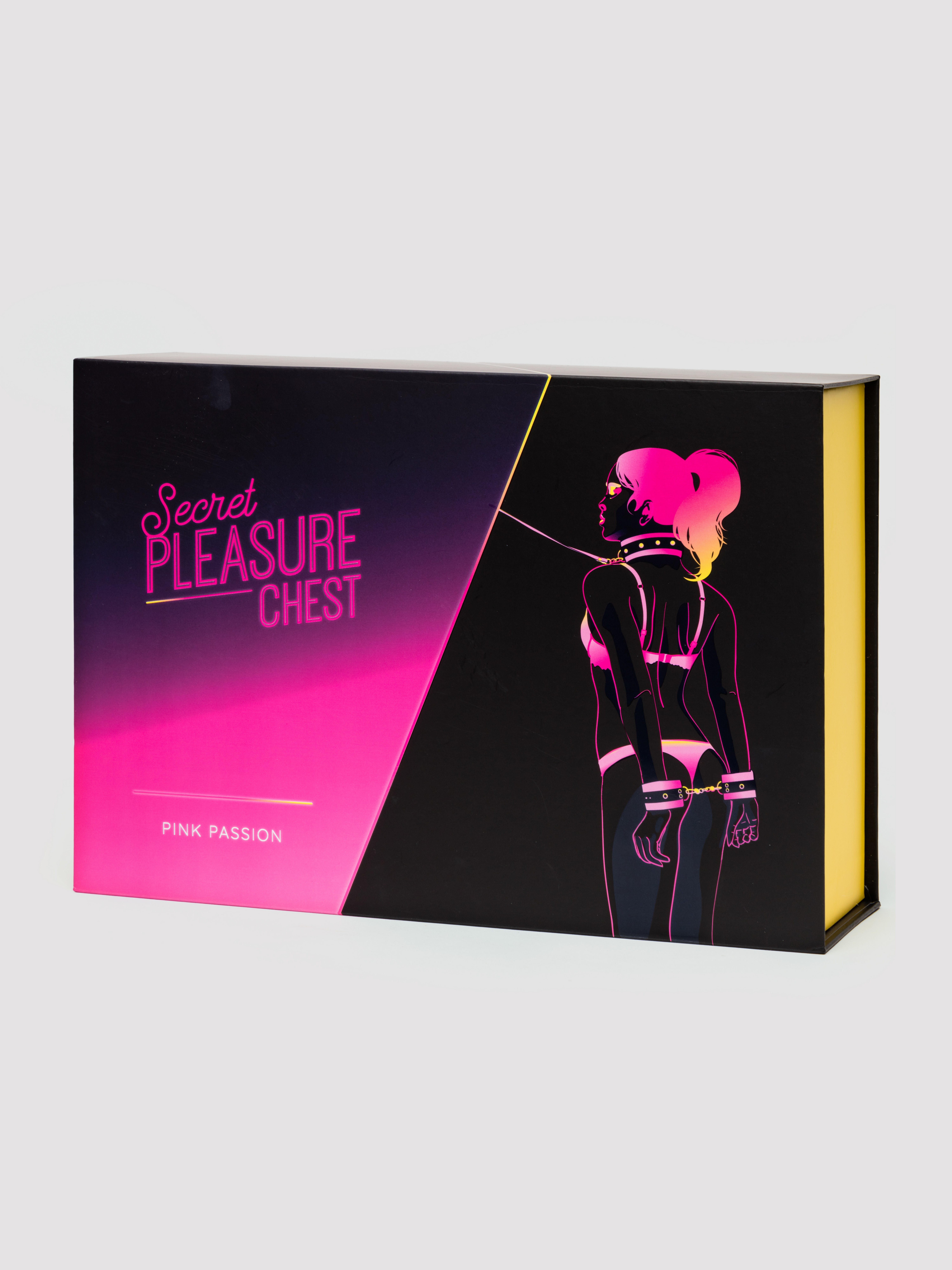 Secret Pleasure Chest Pink Bondage Kit (11 Pieces), Pink, hi-res