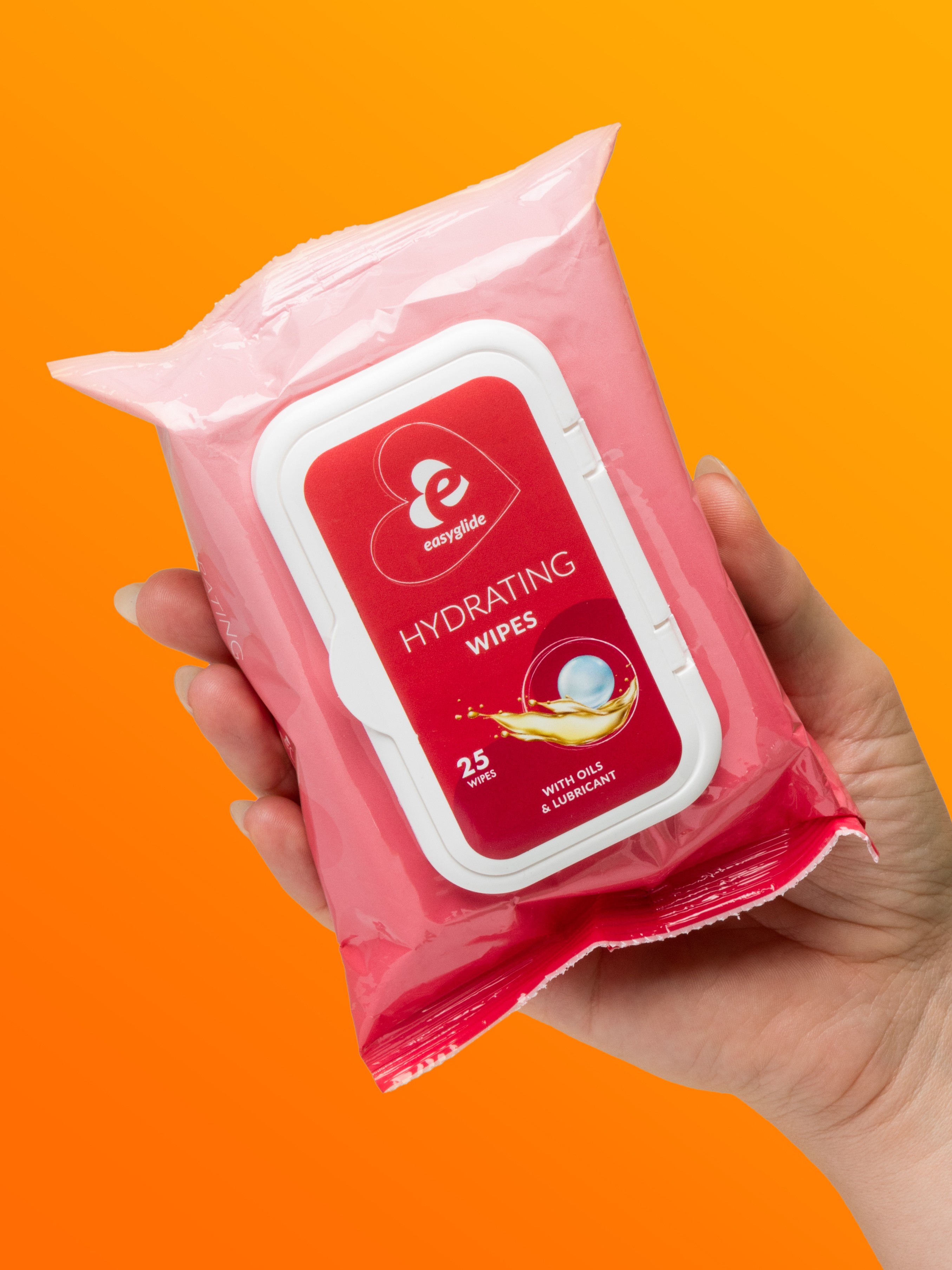 EasyGlide Hydrating Wipes with Lubricant and Oils, , hi-res