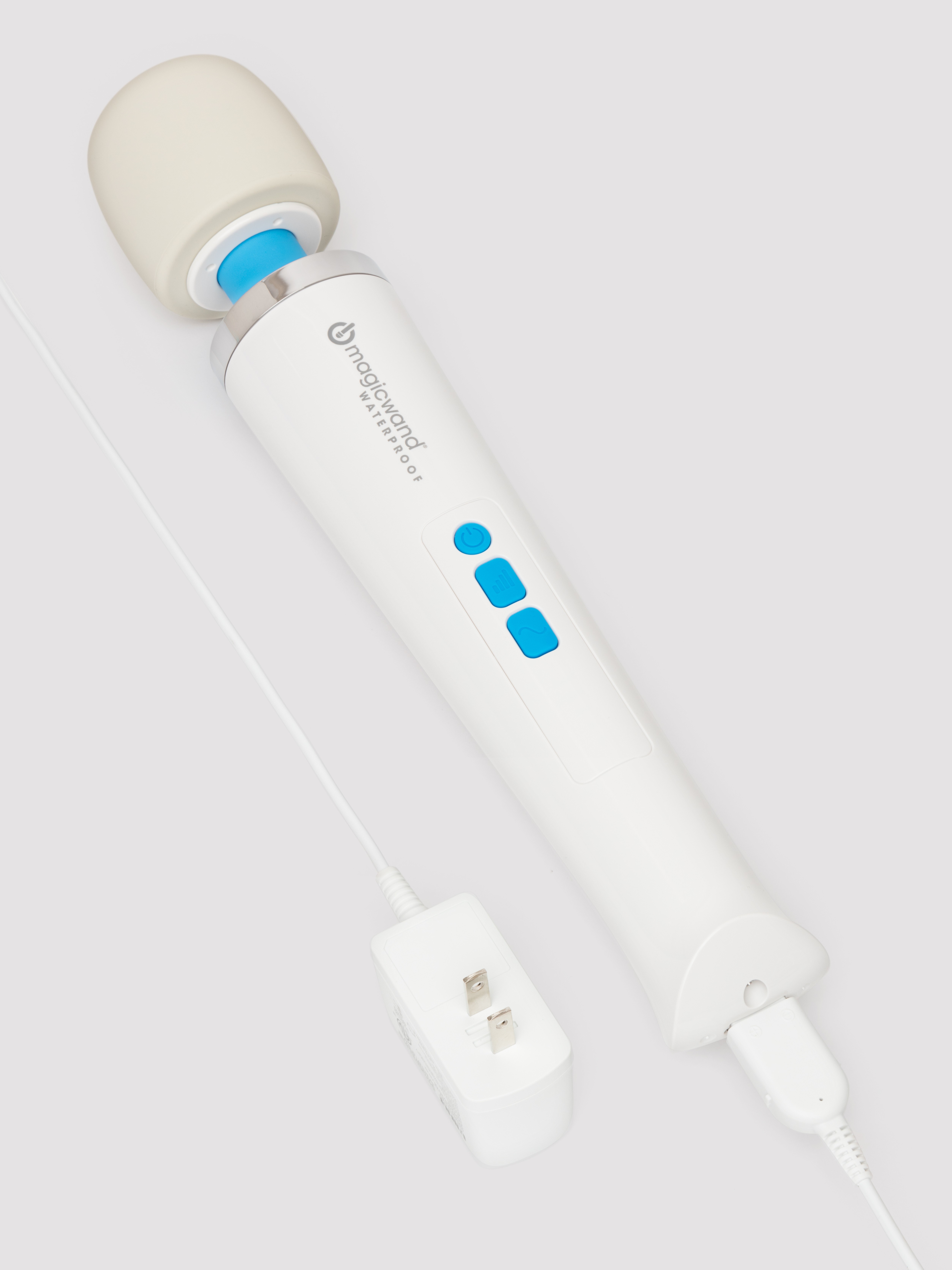 Magic Wand Waterproof Rechargeable Extra Powerful Wand Massager, White, hi-res