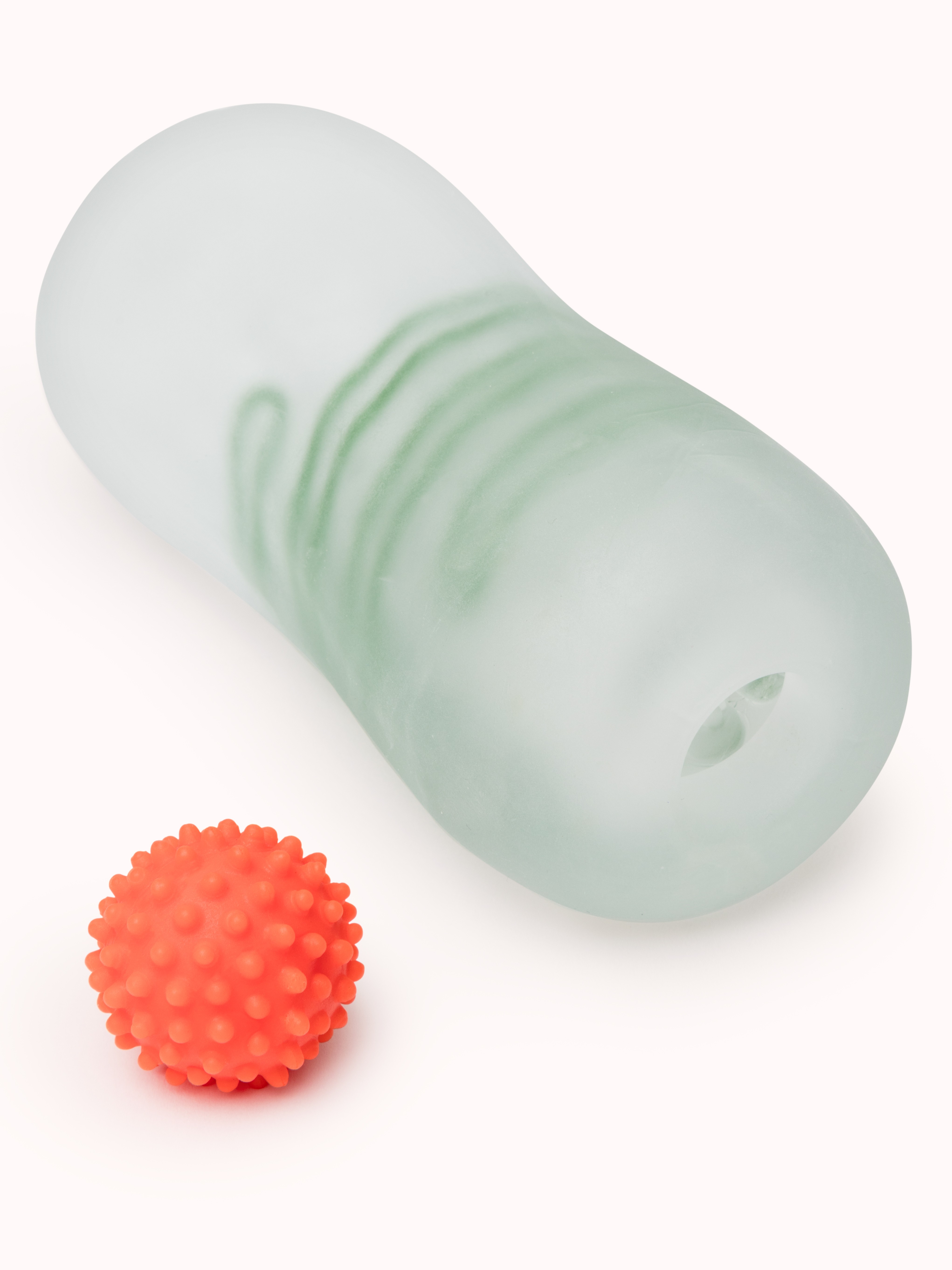 Lovehoney Textured Spiral Stroker, Green, hi-res