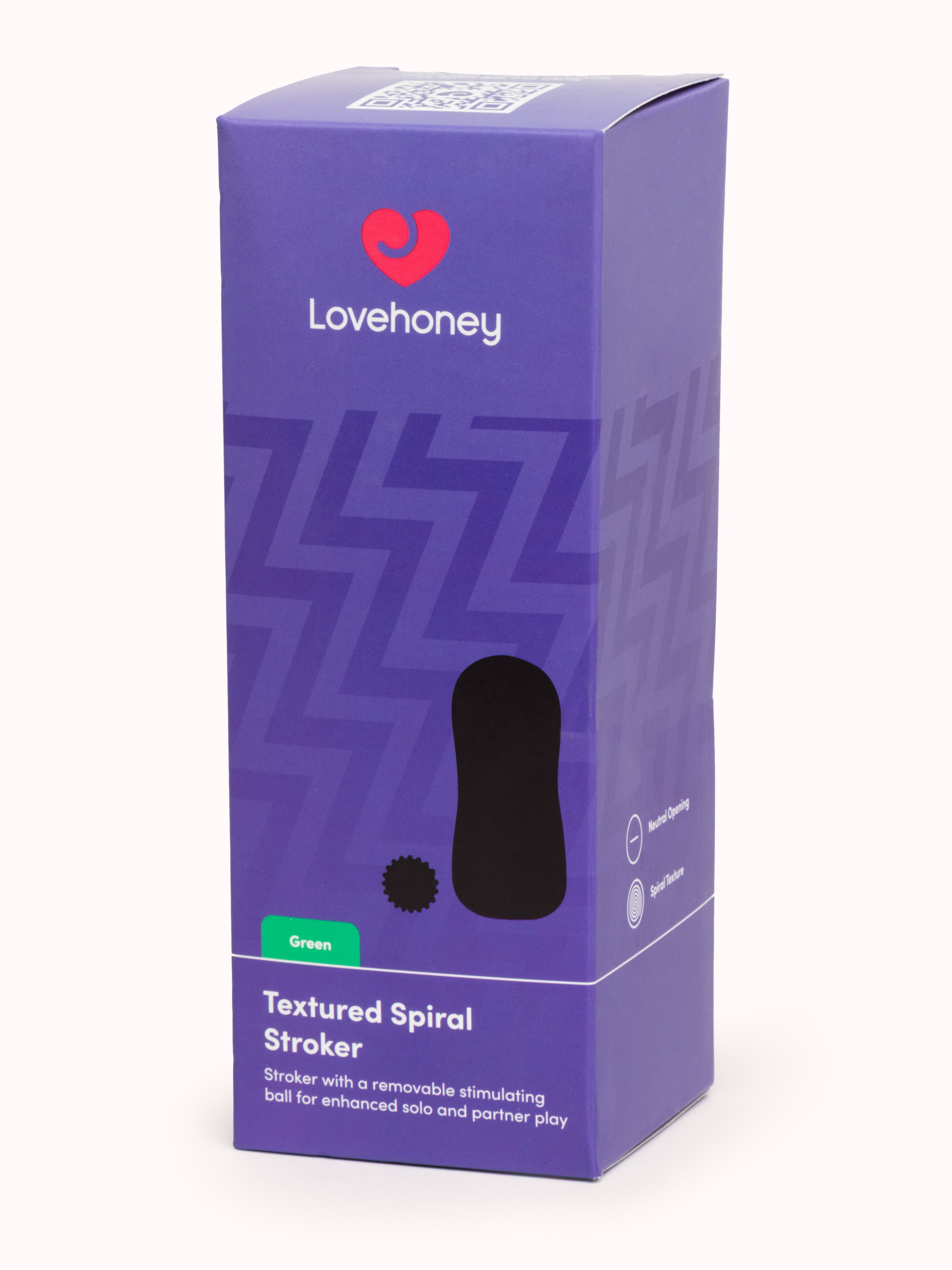 Lovehoney Textured Spiral Stroker, Green, hi-res