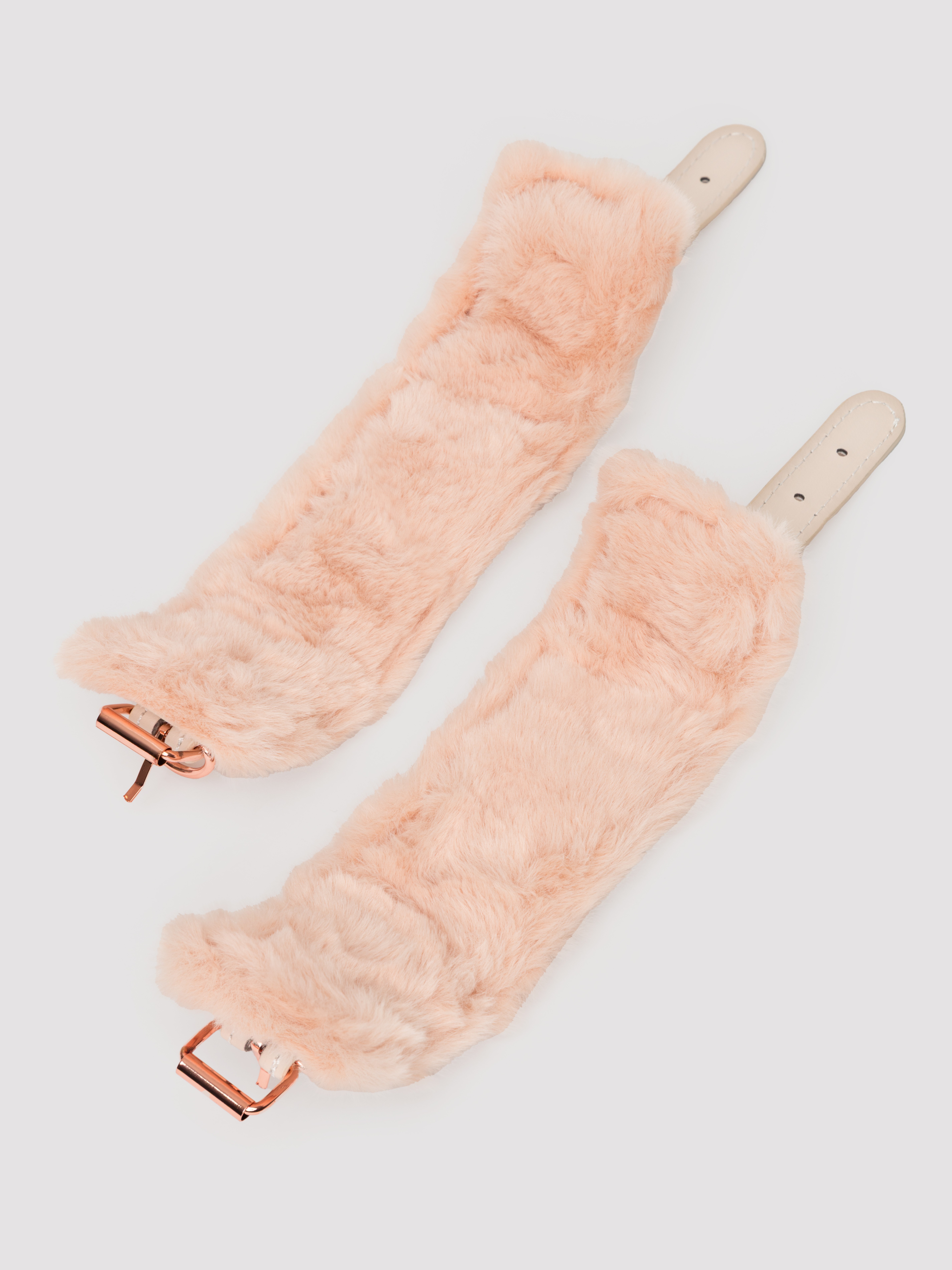 Sportsheets Peaches 'n CreaMe Fur Handcuff Set, Pink, hi-res