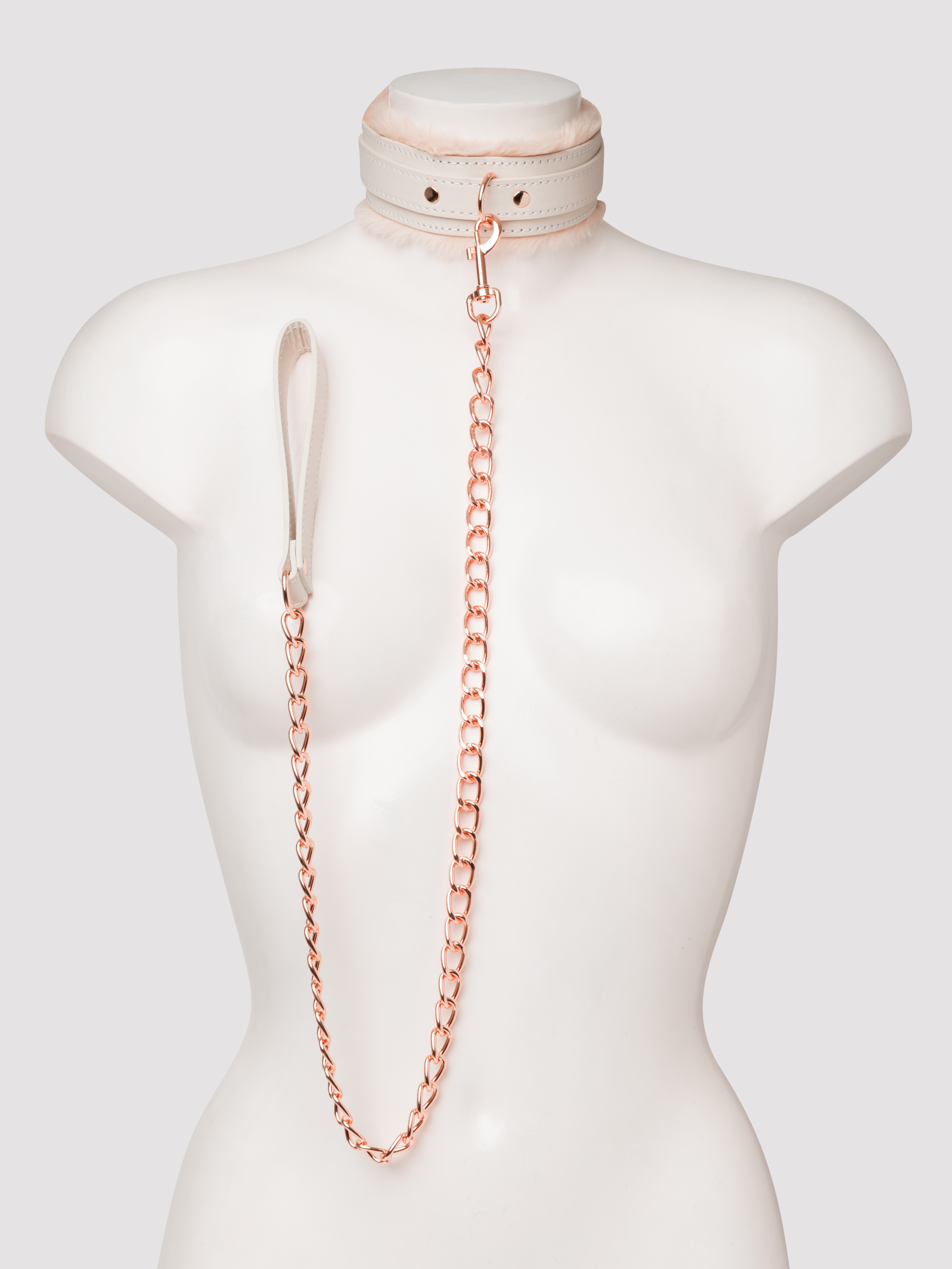 Sportsheets Peaches 'n CreaMe Collar and Lead Set, Pink, hi-res