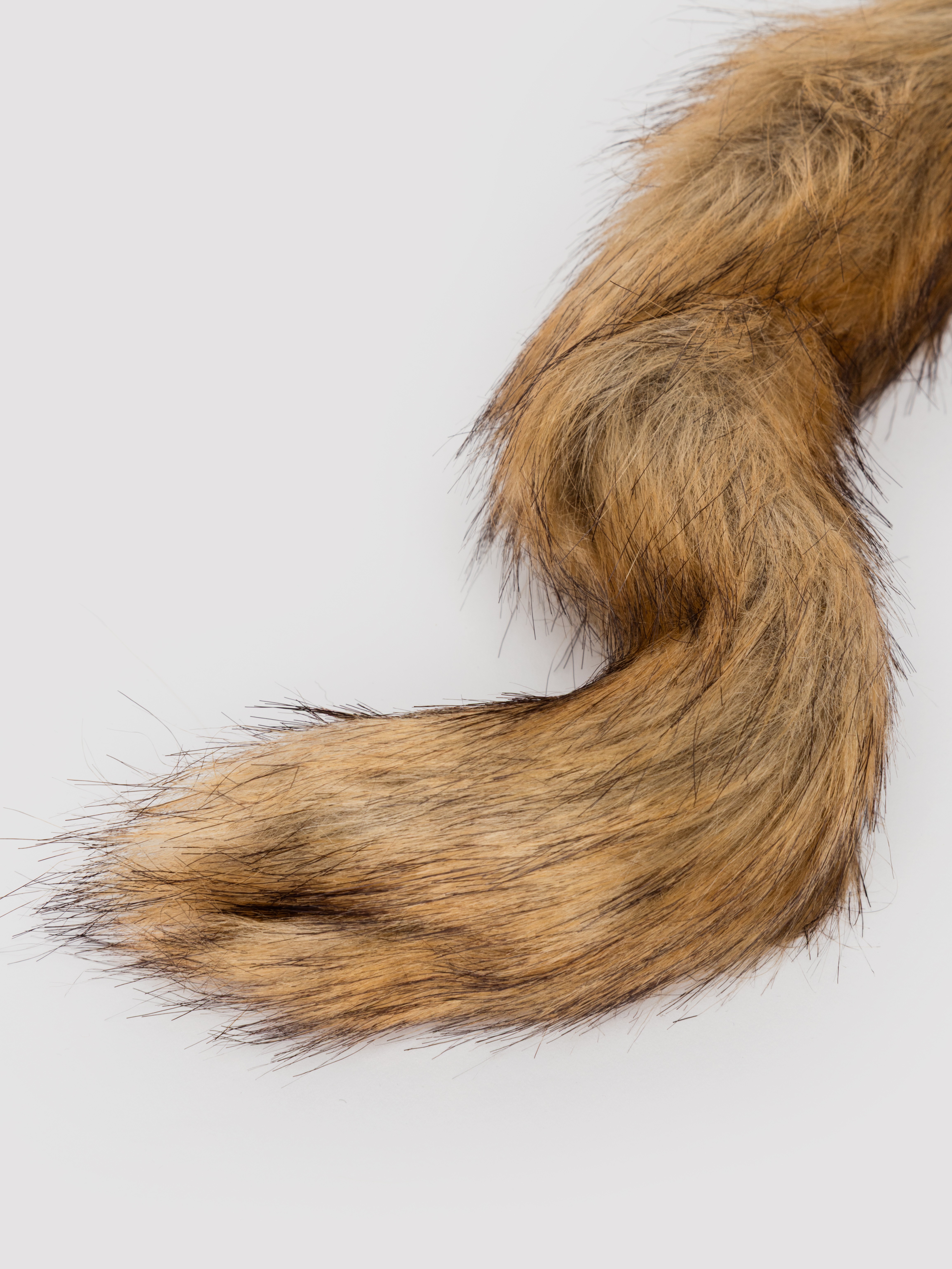 Ouch! Brown Fox Tail Metal Butt Plug, , hi-res