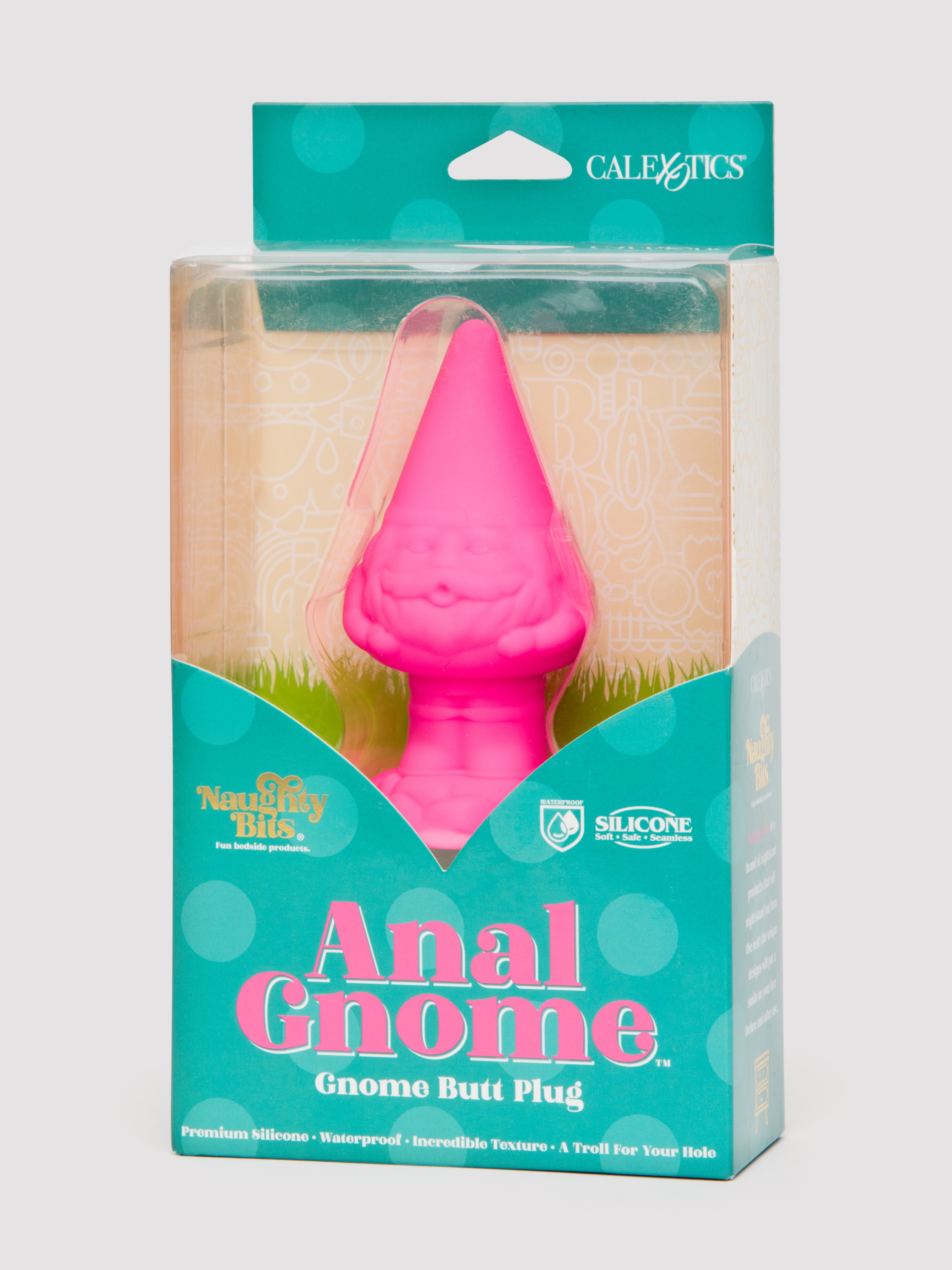 Naughty Bits Anal Gnome Butt Plug, Pink, hi-res