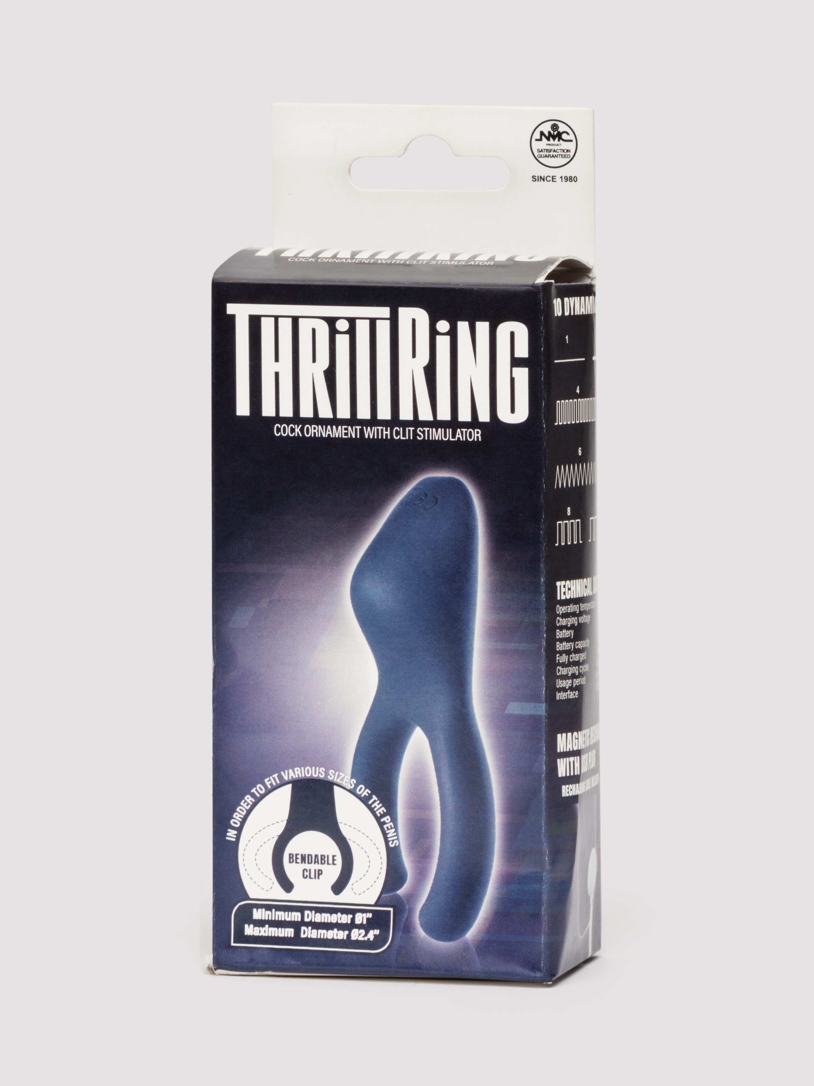 Thrilling Multifunction Couples Vibrator, Blue, hi-res