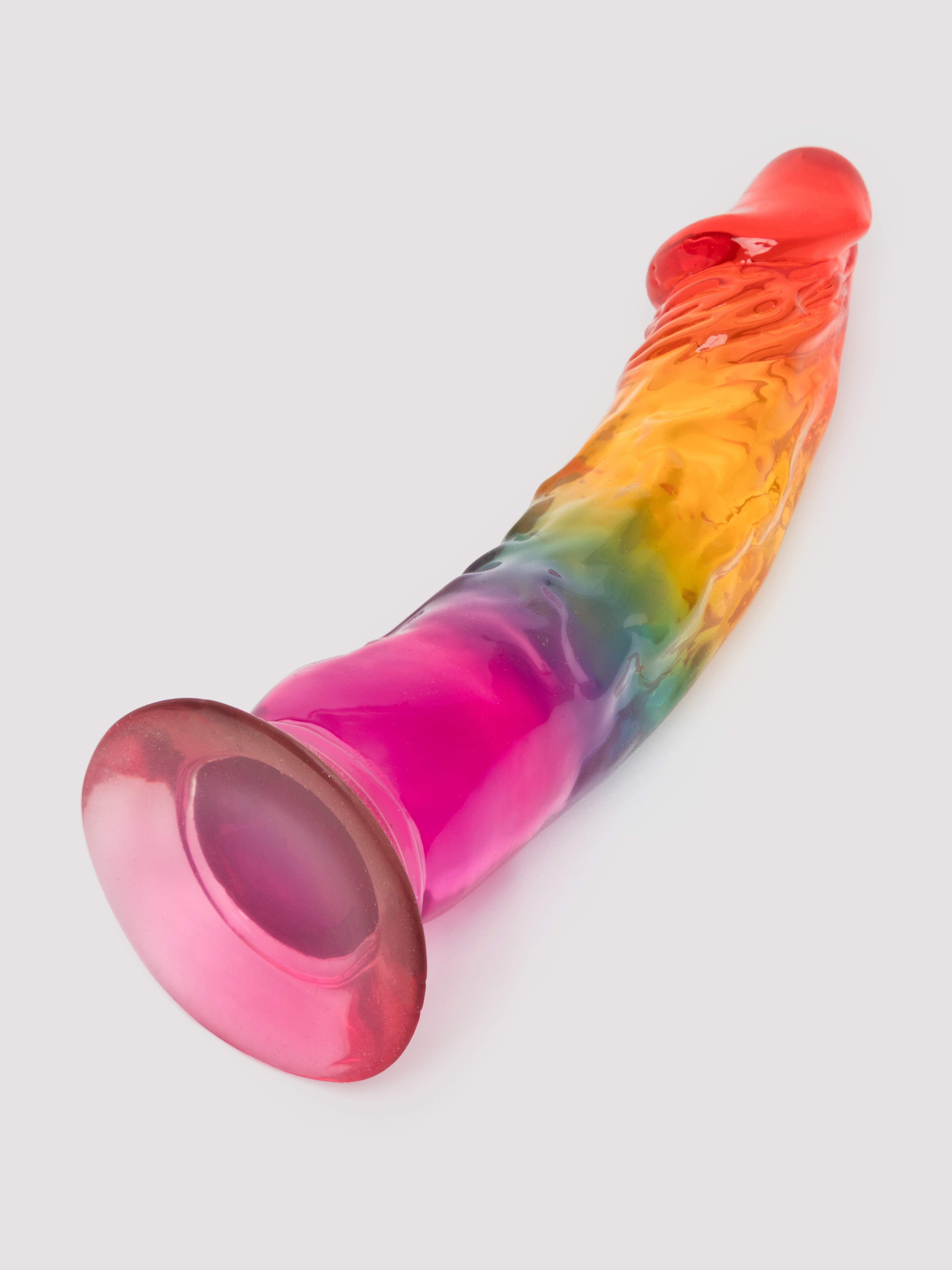 Rainbow Transparent Dildo 6.5 Inches, Various, hi-res