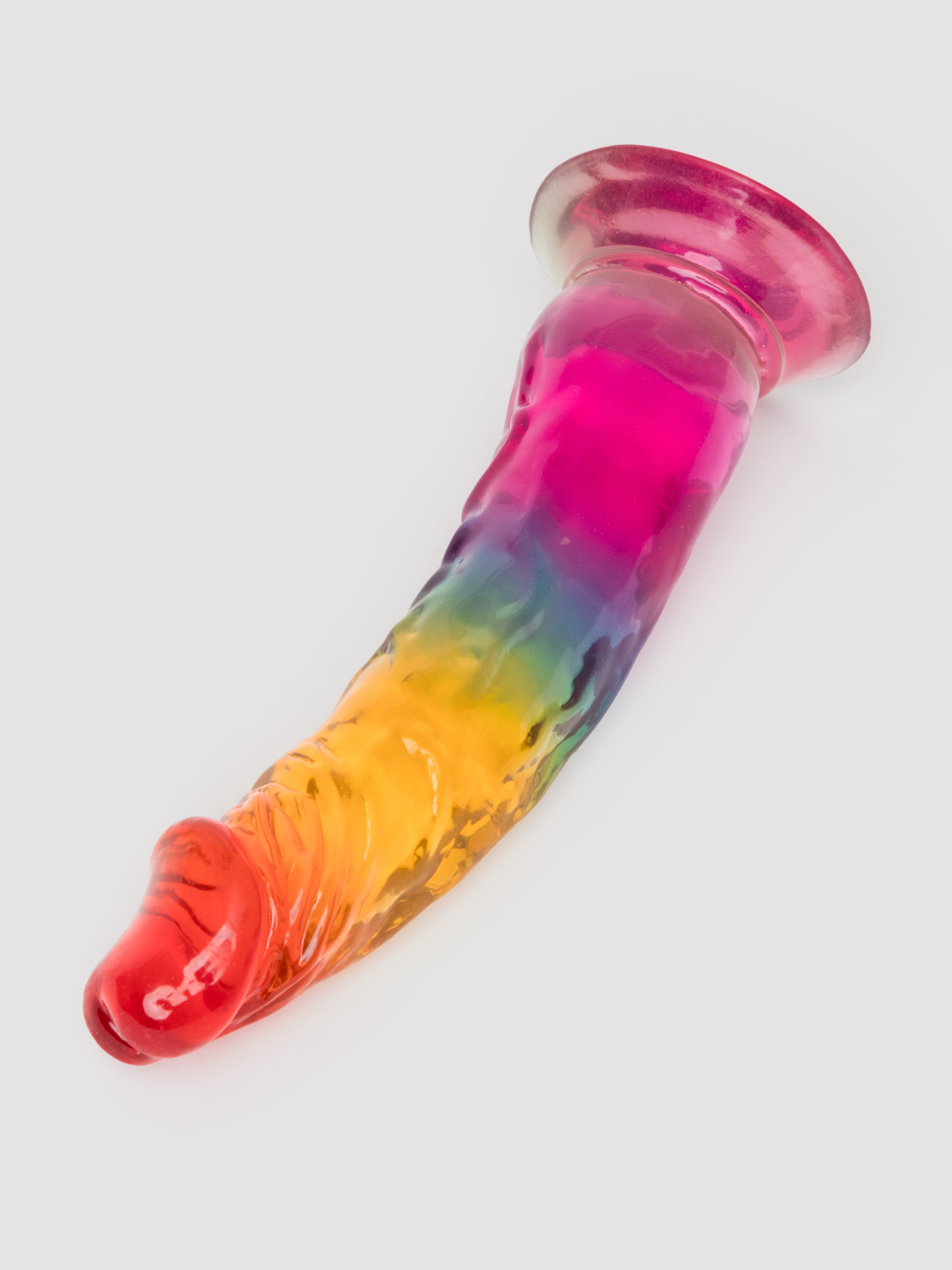 Rainbow Transparent Dildo 6.5 Inches, Various, hi-res