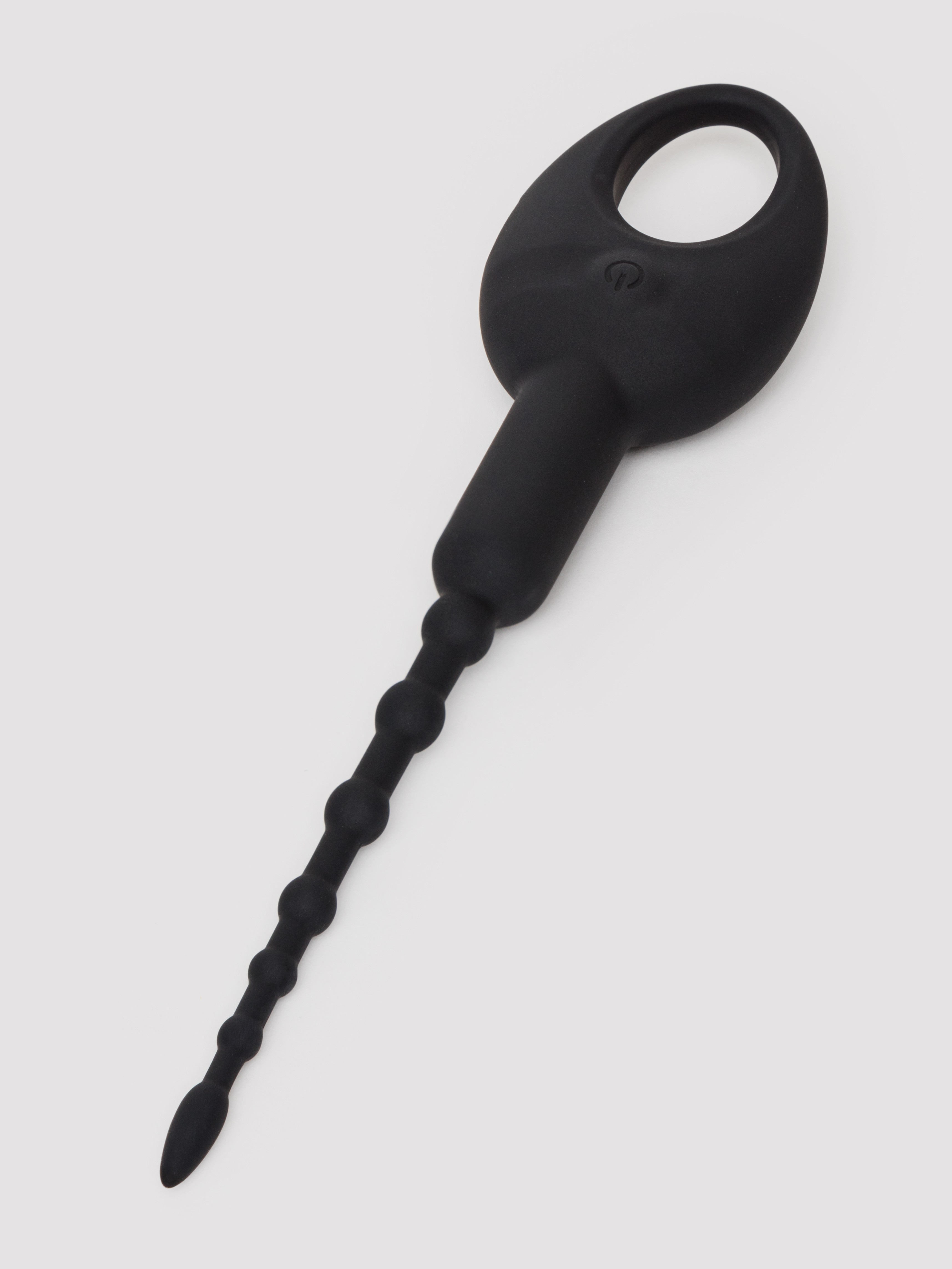 Silicone Rechargeable Urethral Sounding Stimulator, Black, hi-res