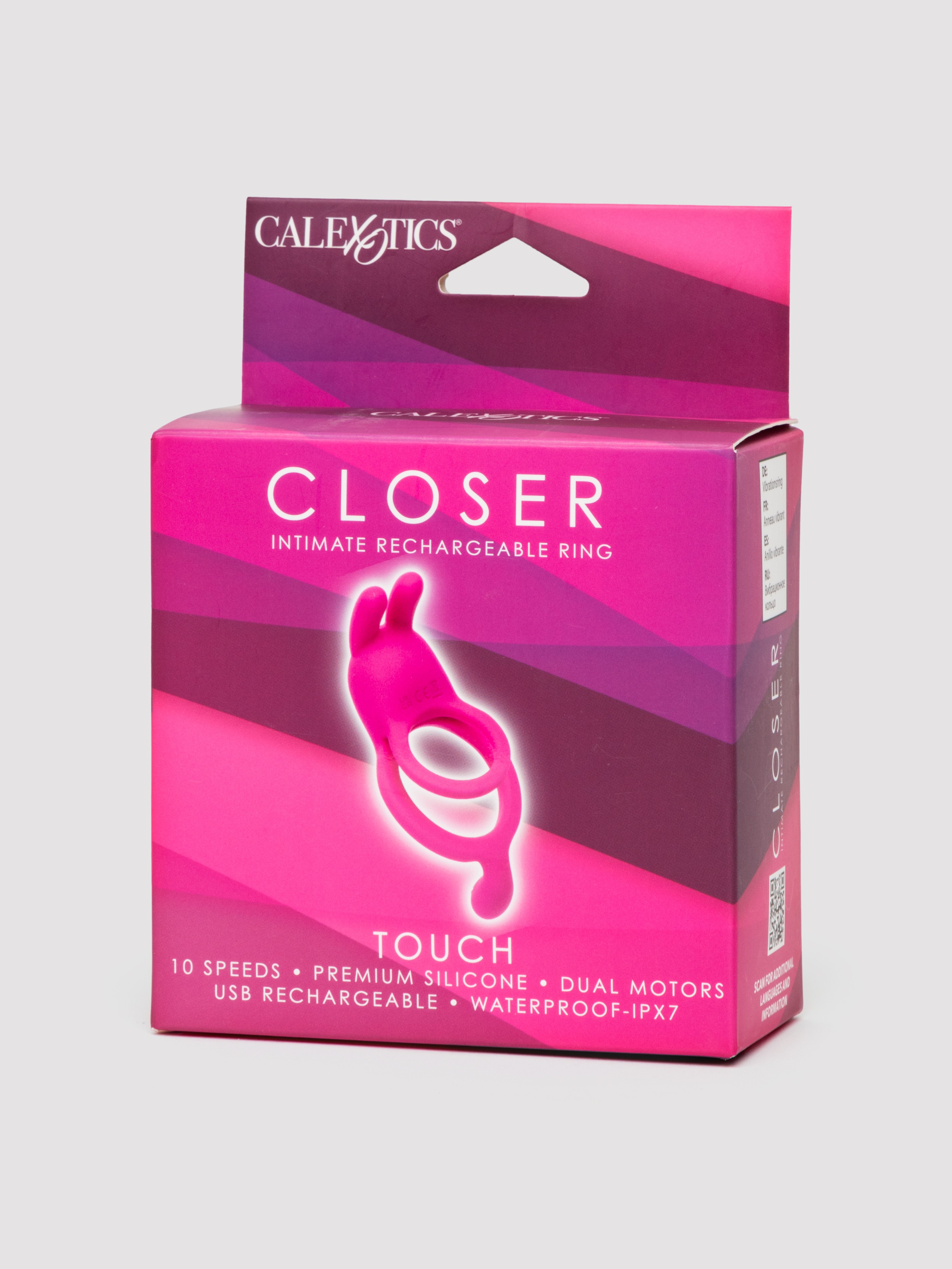 Closer Intimate Couples Rechargeable Cock Ring, Pink, hi-res
