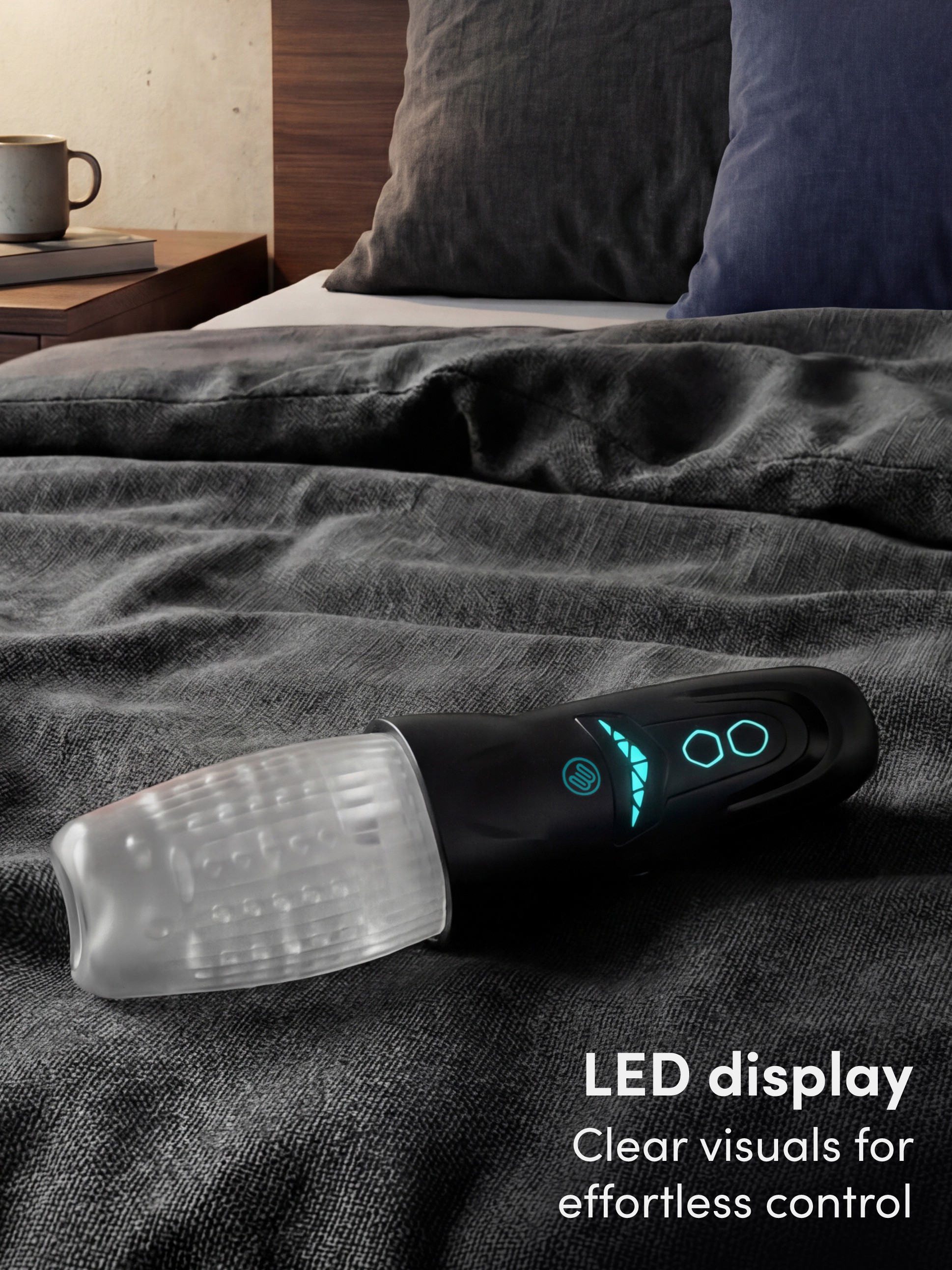 Blowmotion Blowjob Rotating Thrusting Masturbator, Black, hi-res