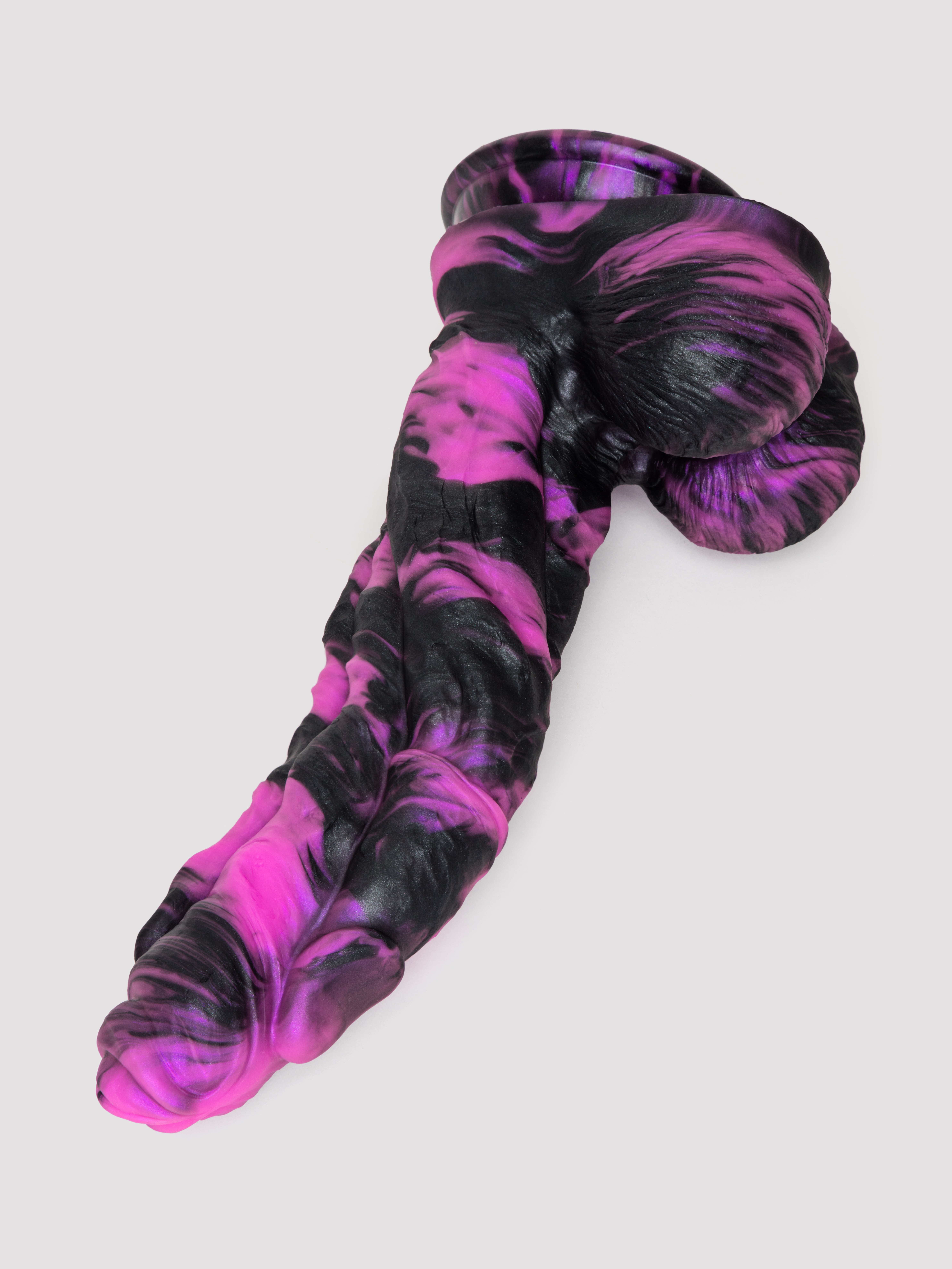 Lovehoney Fantasy Dildo with Balls, Black, hi-res