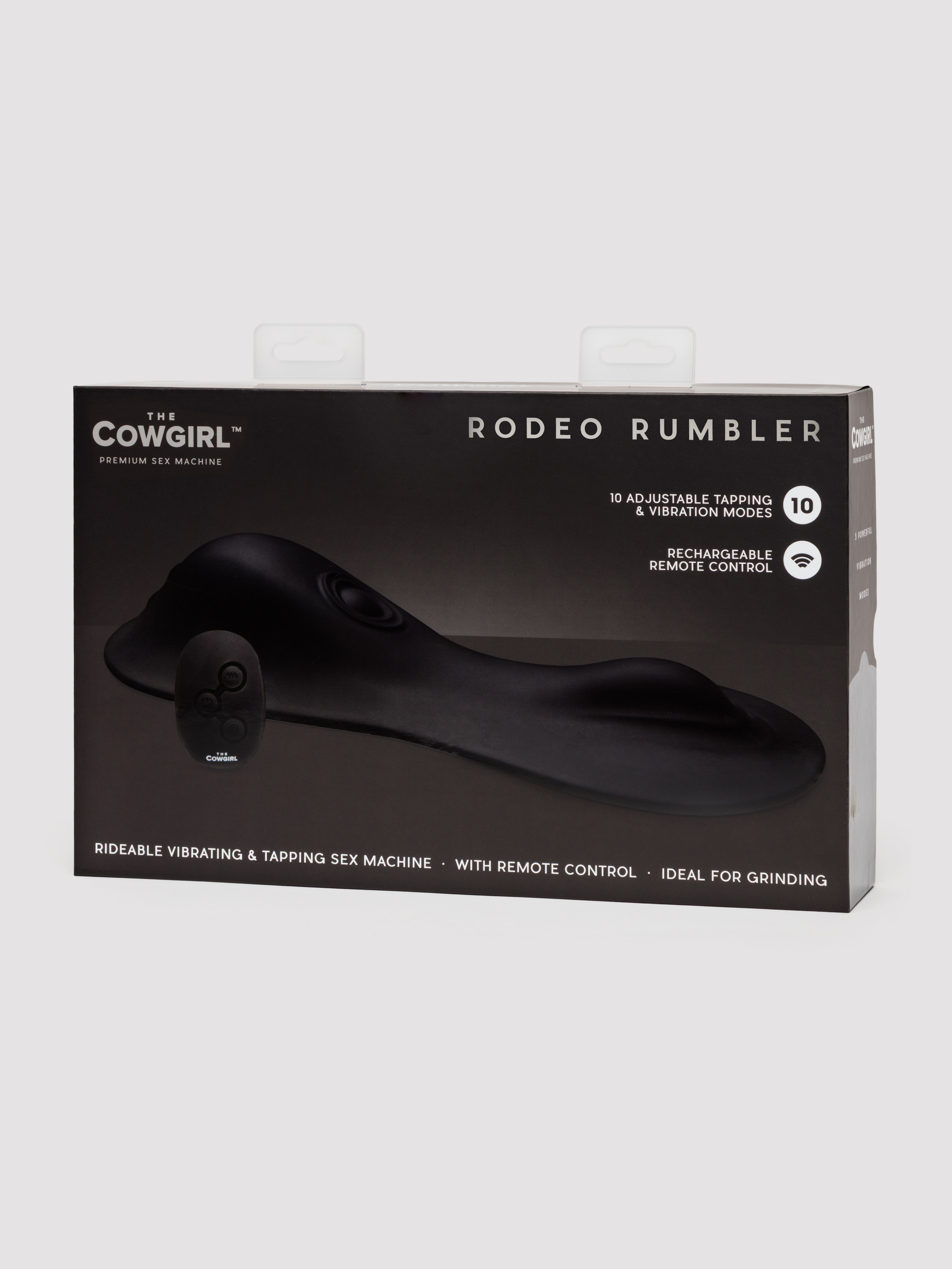 The Cowgirl Rodeo Rumbler Pulsing Ride-On Clitoral Vibrator, Silver, hi-res