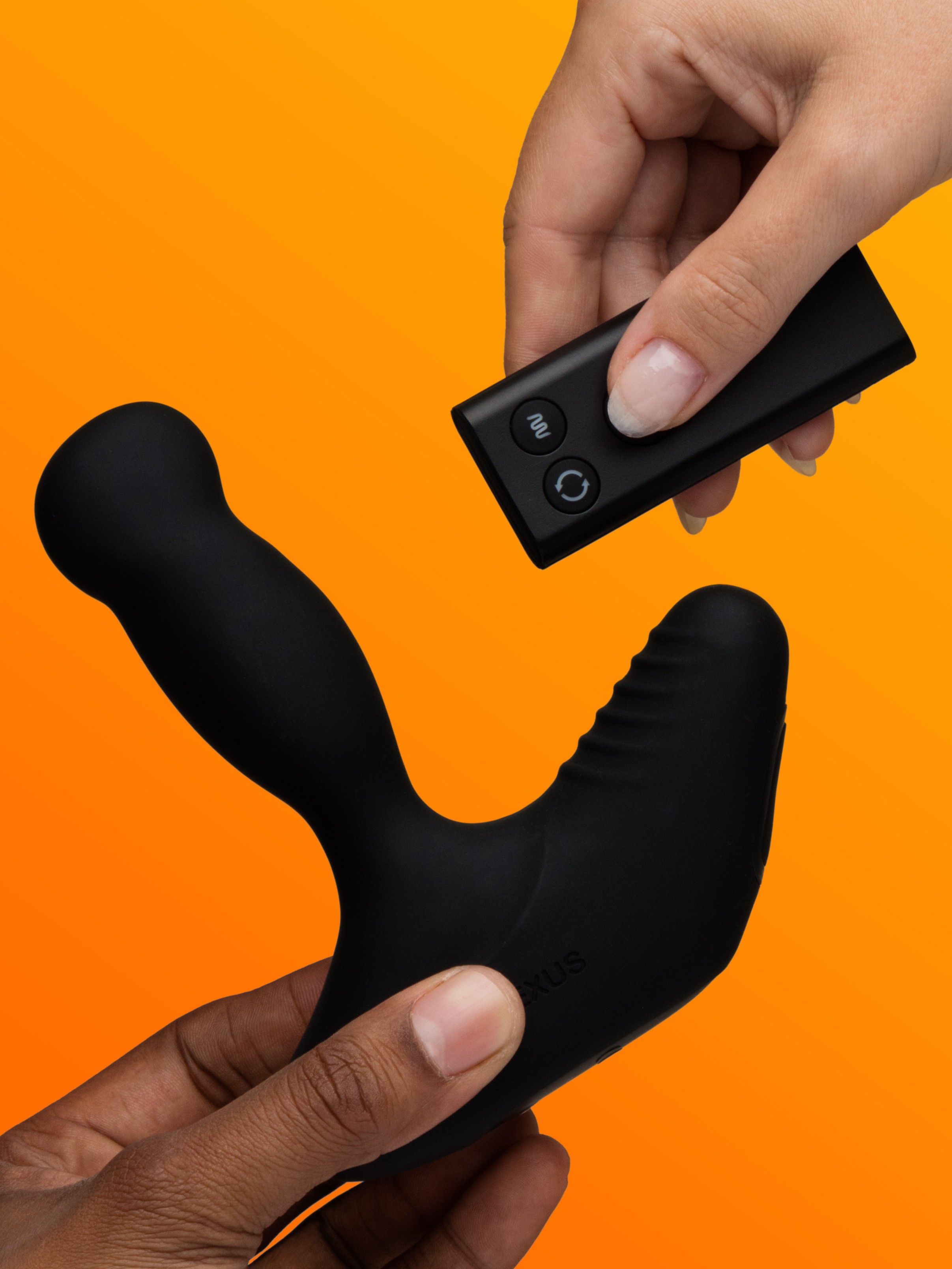 Nexus Revo Stealth App Controlled Rotating Prostate Massager, Black, hi-res