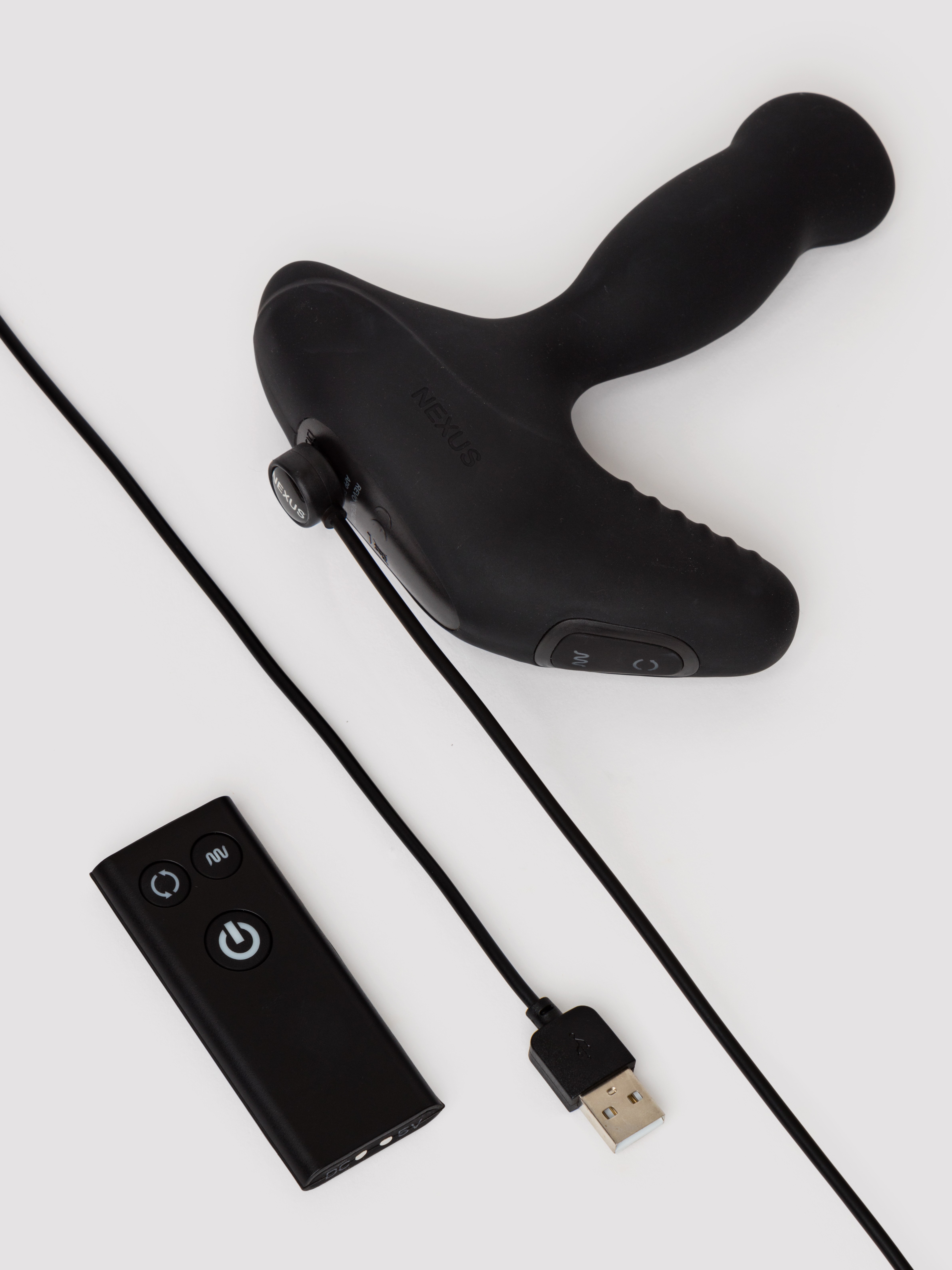 Nexus Revo Stealth App Controlled Rotating Prostate Massager, Black, hi-res