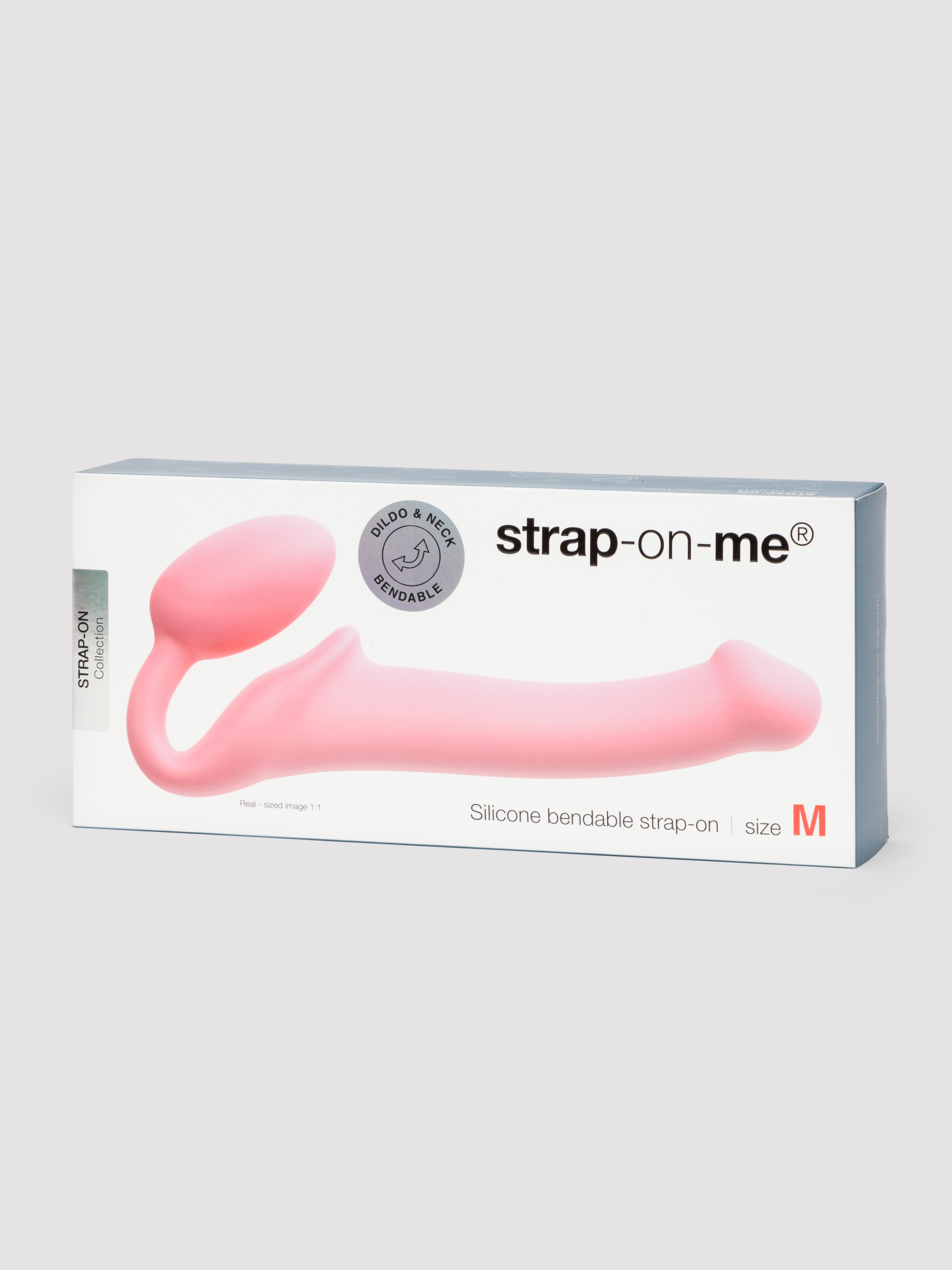 Strap-on-Me Silicone Fully Flexible Strapless Strap-On, Pink, hi-res