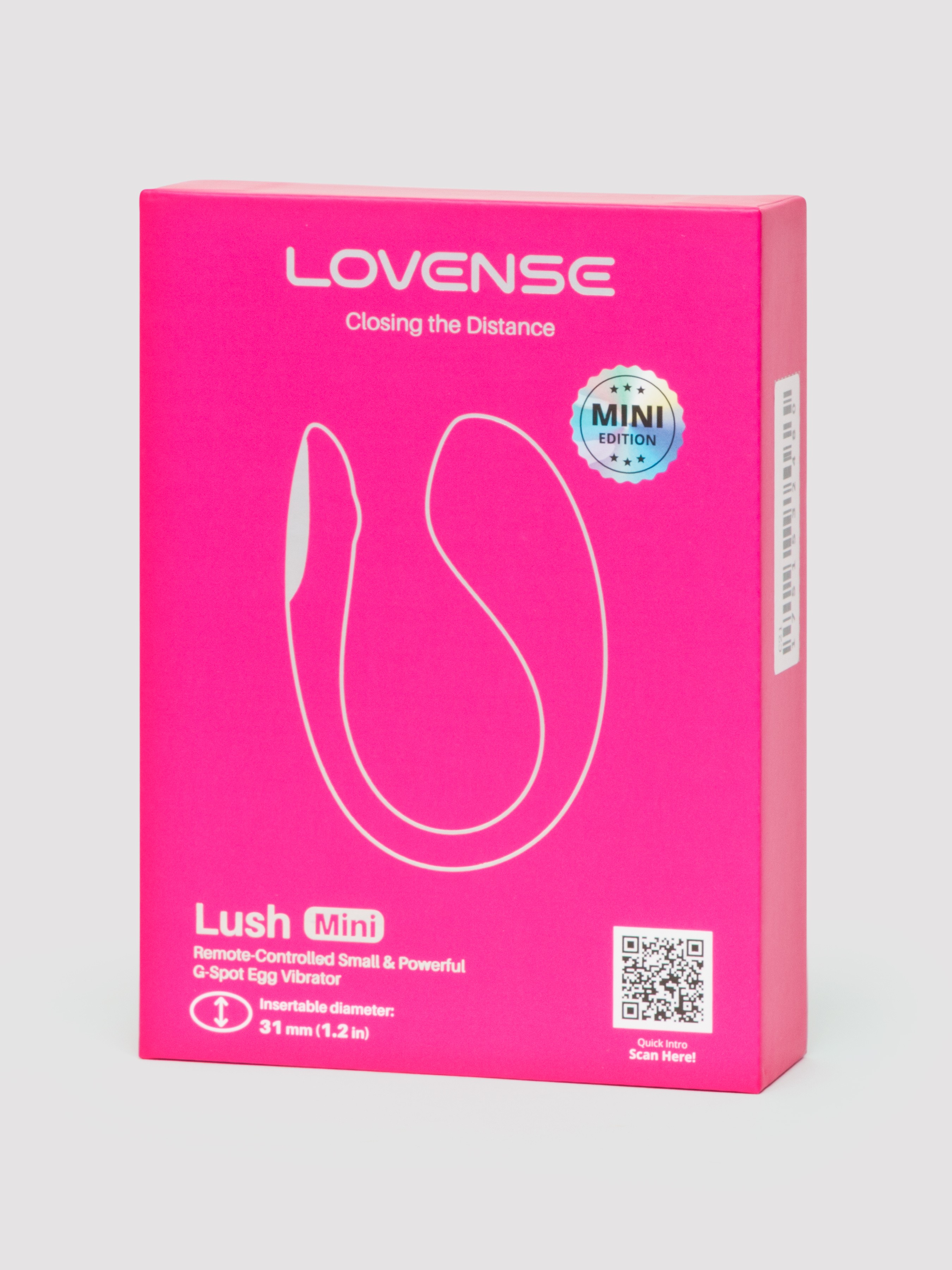 Lovense Lush Mini App Controlled Vibrating Egg, Pink, hi-res