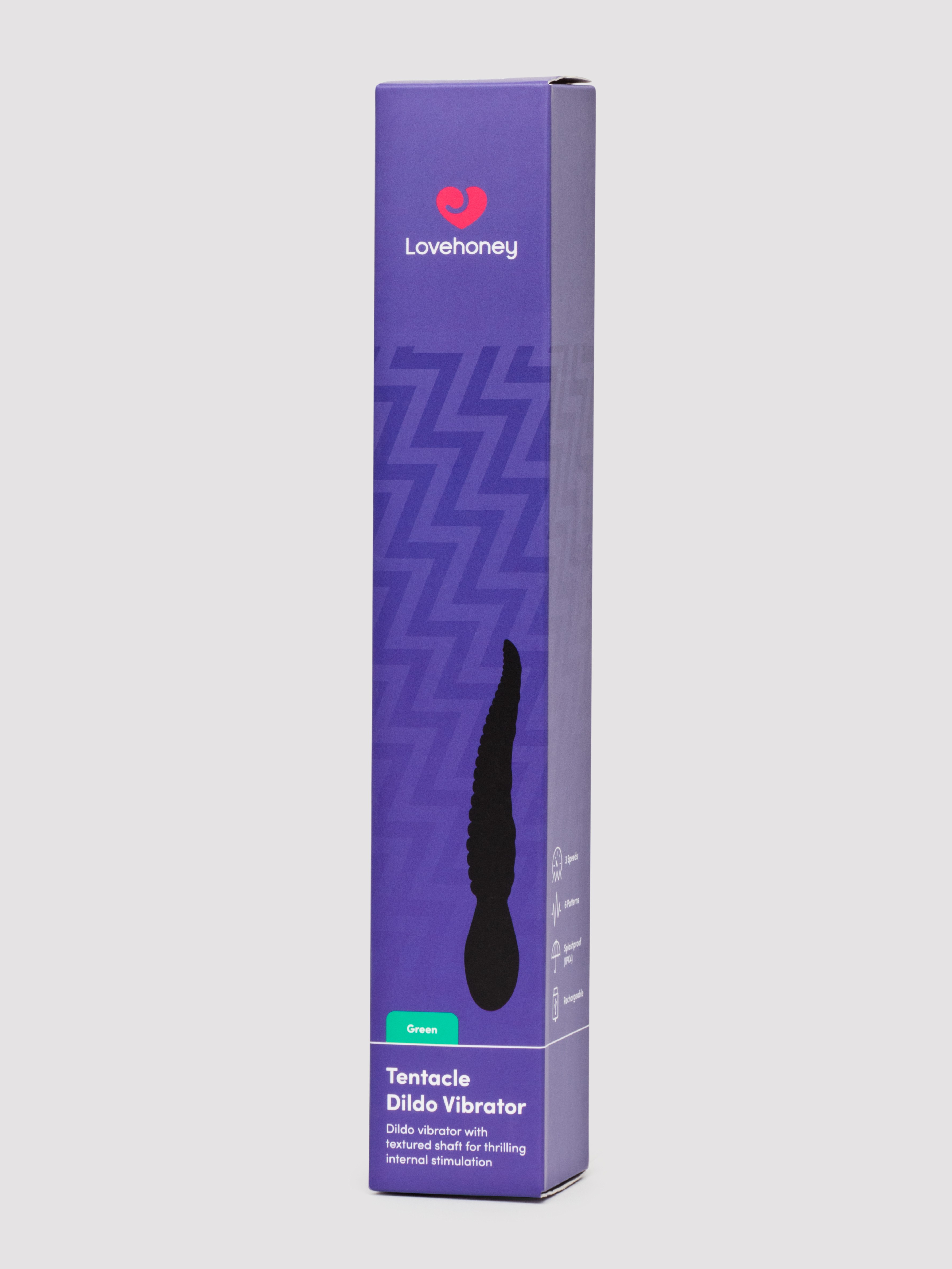 Lovehoney Fantasy Tentacle Dildo Vibrator, Green, hi-res