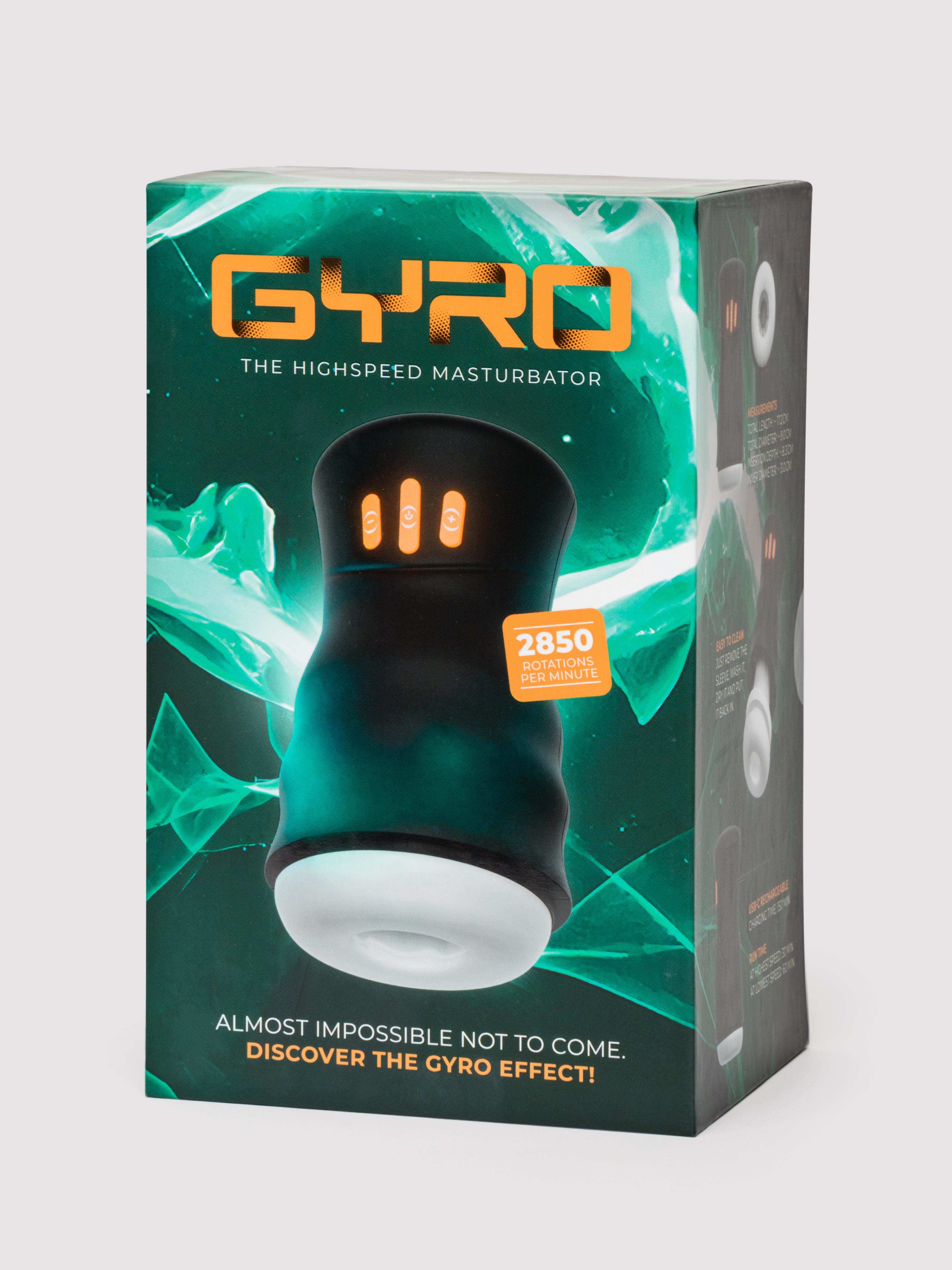 Gyro High Speed Male Masturbator, Black, hi-res