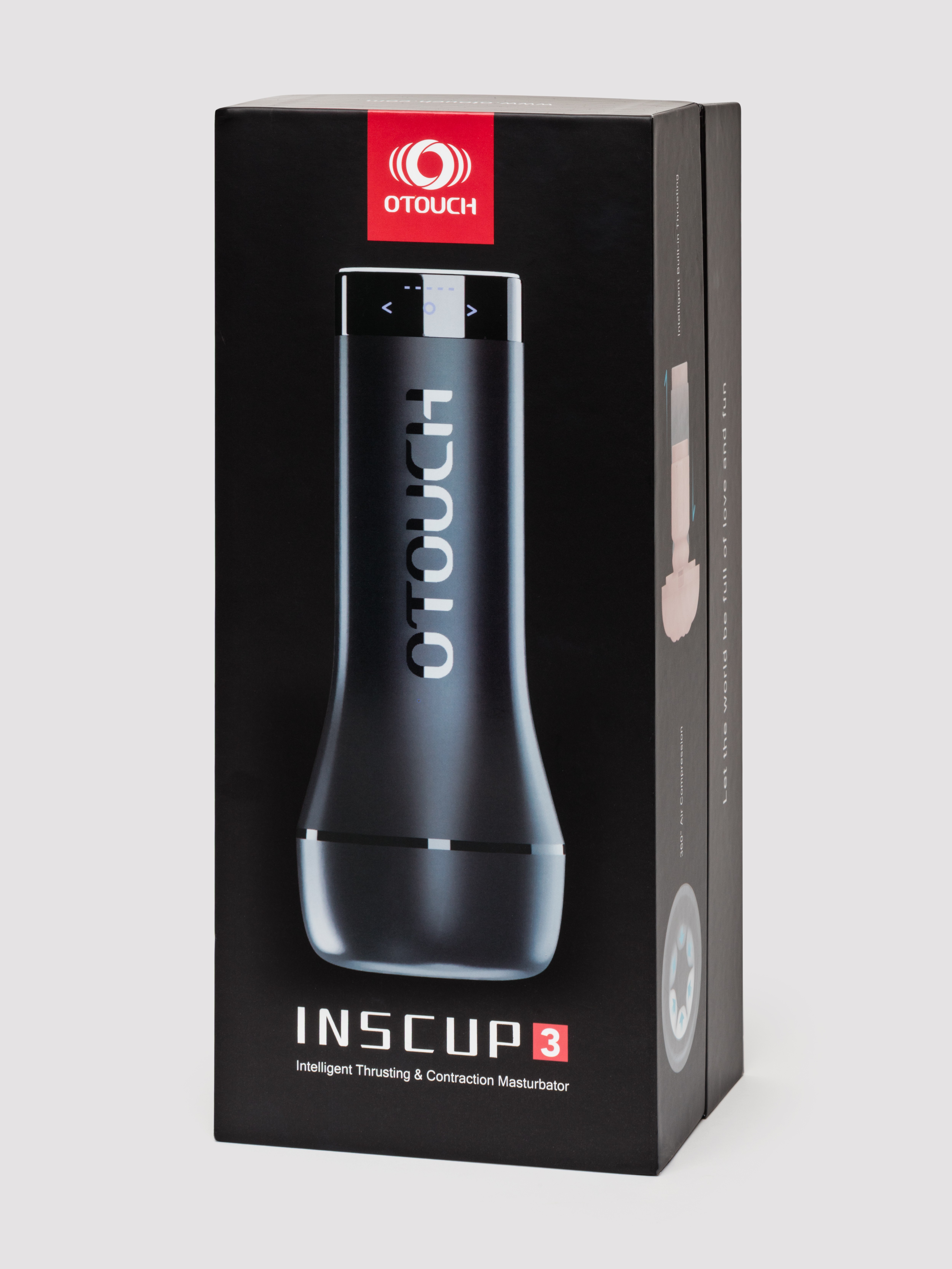 Otouch Inscup-3 Automatic Intelligent Thrusting Realistic Masturbator, Black, hi-res