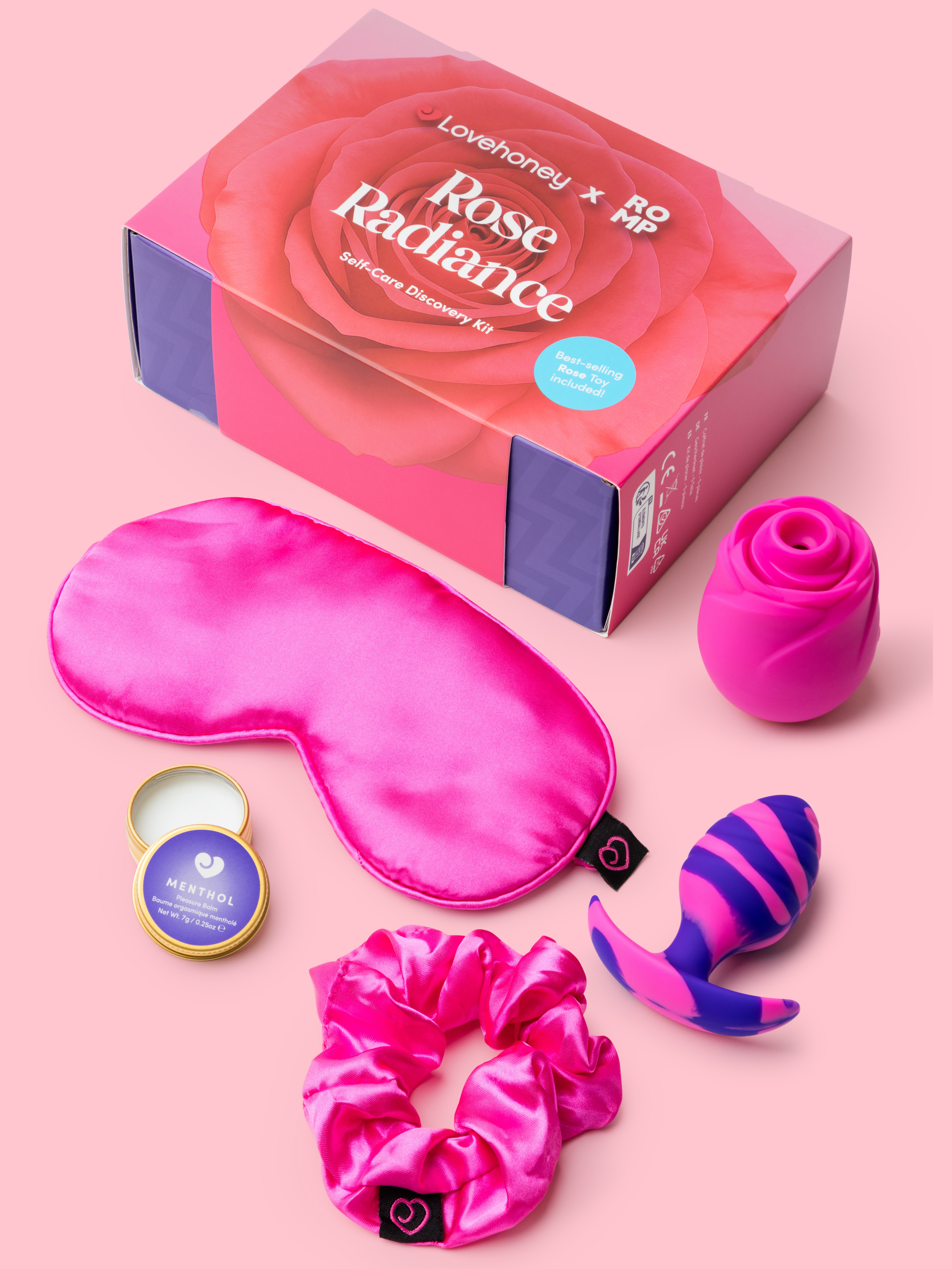 Lovehoney x ROMP Rose Radiance Kit, Pink, hi-res