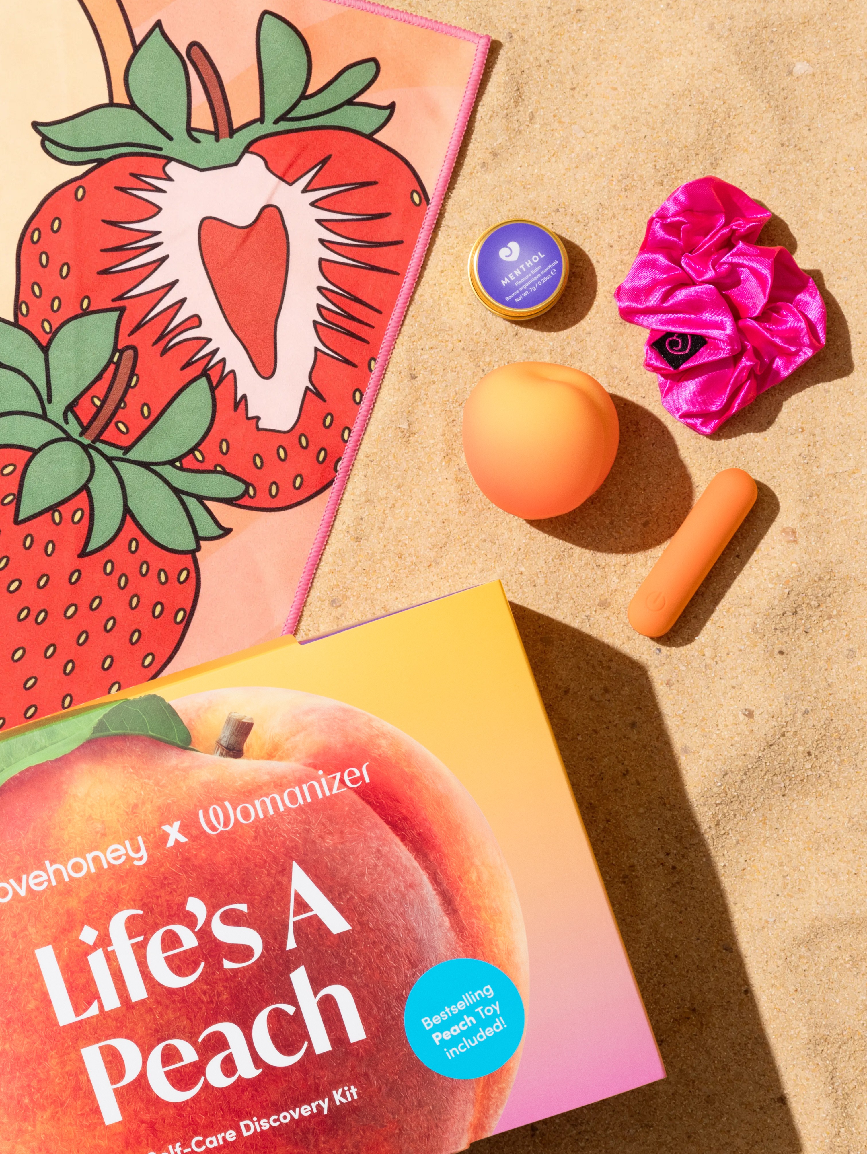 Lovehoney X Womanizer Life's a Peach Discovery Kit, Orange, hi-res
