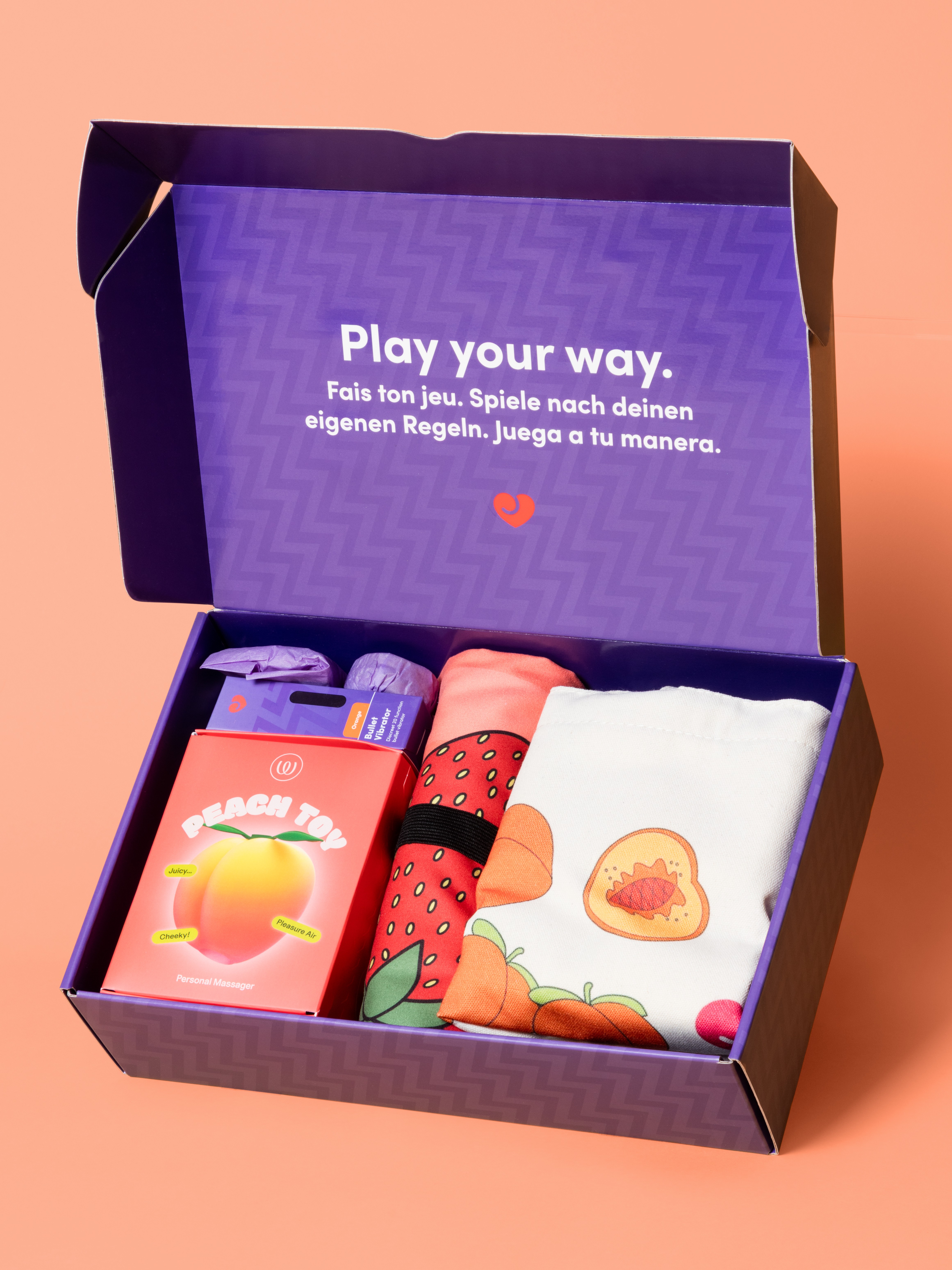 Lovehoney X Womanizer Life's a Peach Discovery Kit, Orange, hi-res