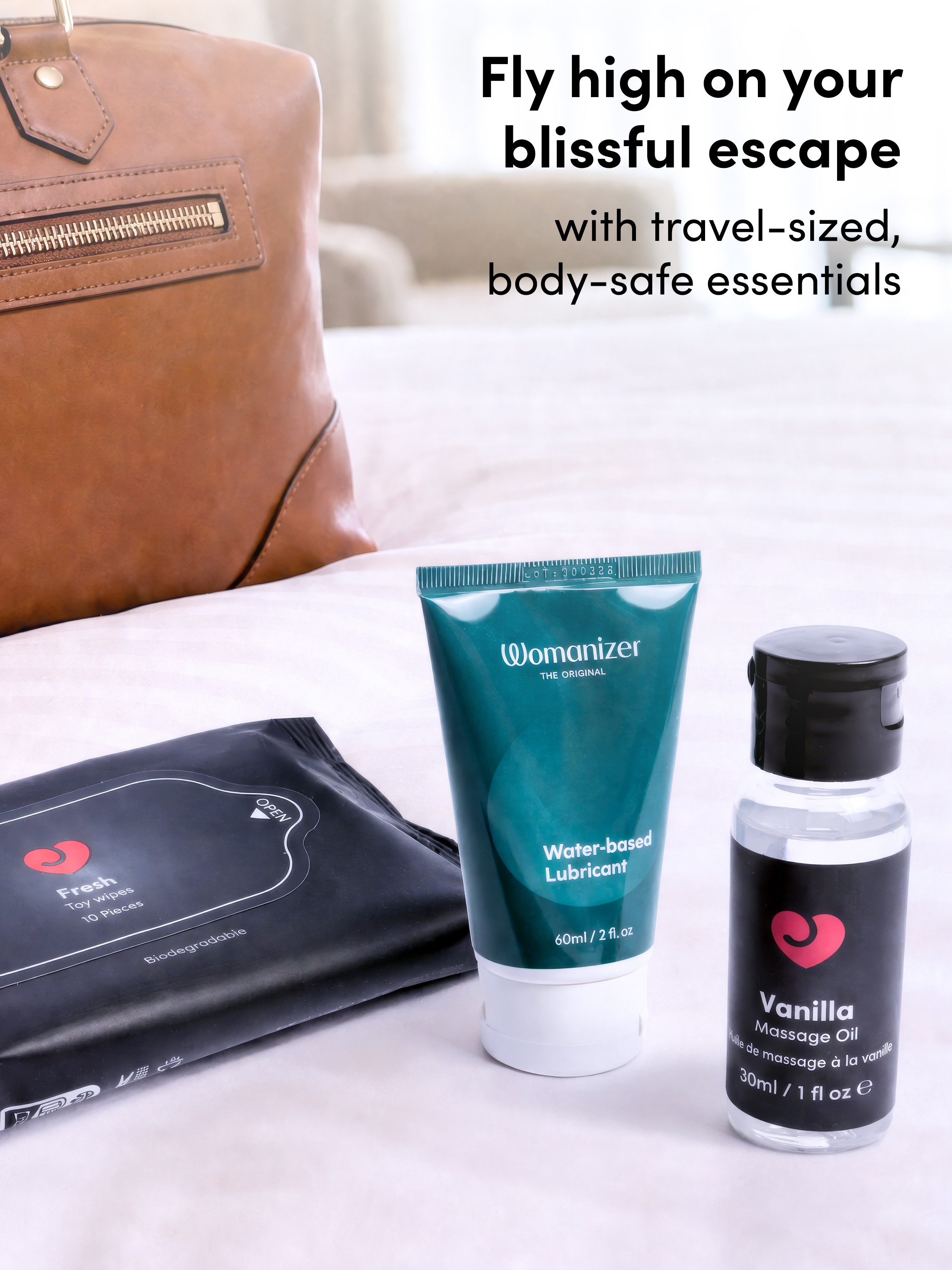 Lovehoney X Womanizer Jet Set Luxe Kit, Purple, hi-res