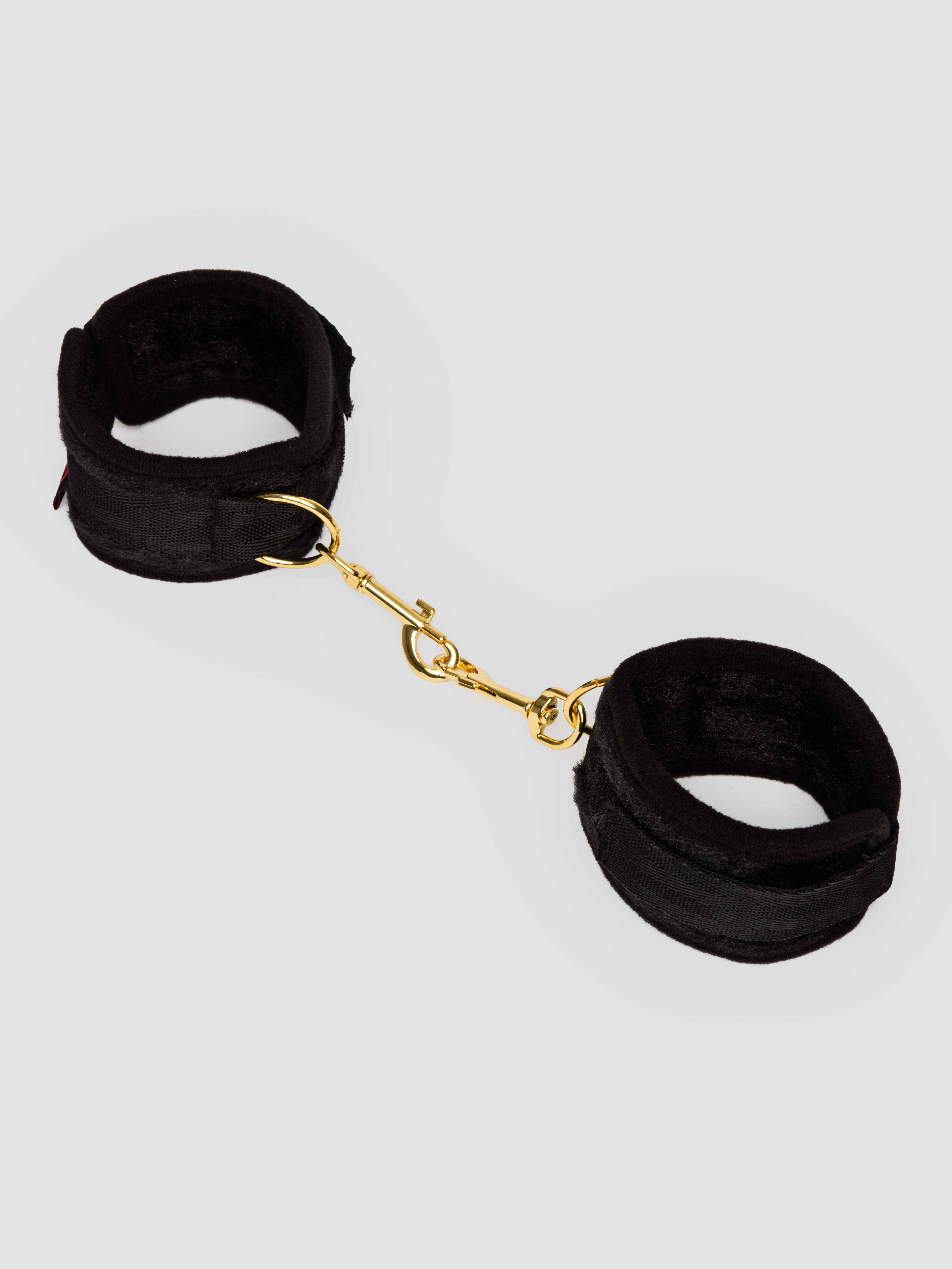 Lovehoney Soft Wrist Cuffs, Black, hi-res
