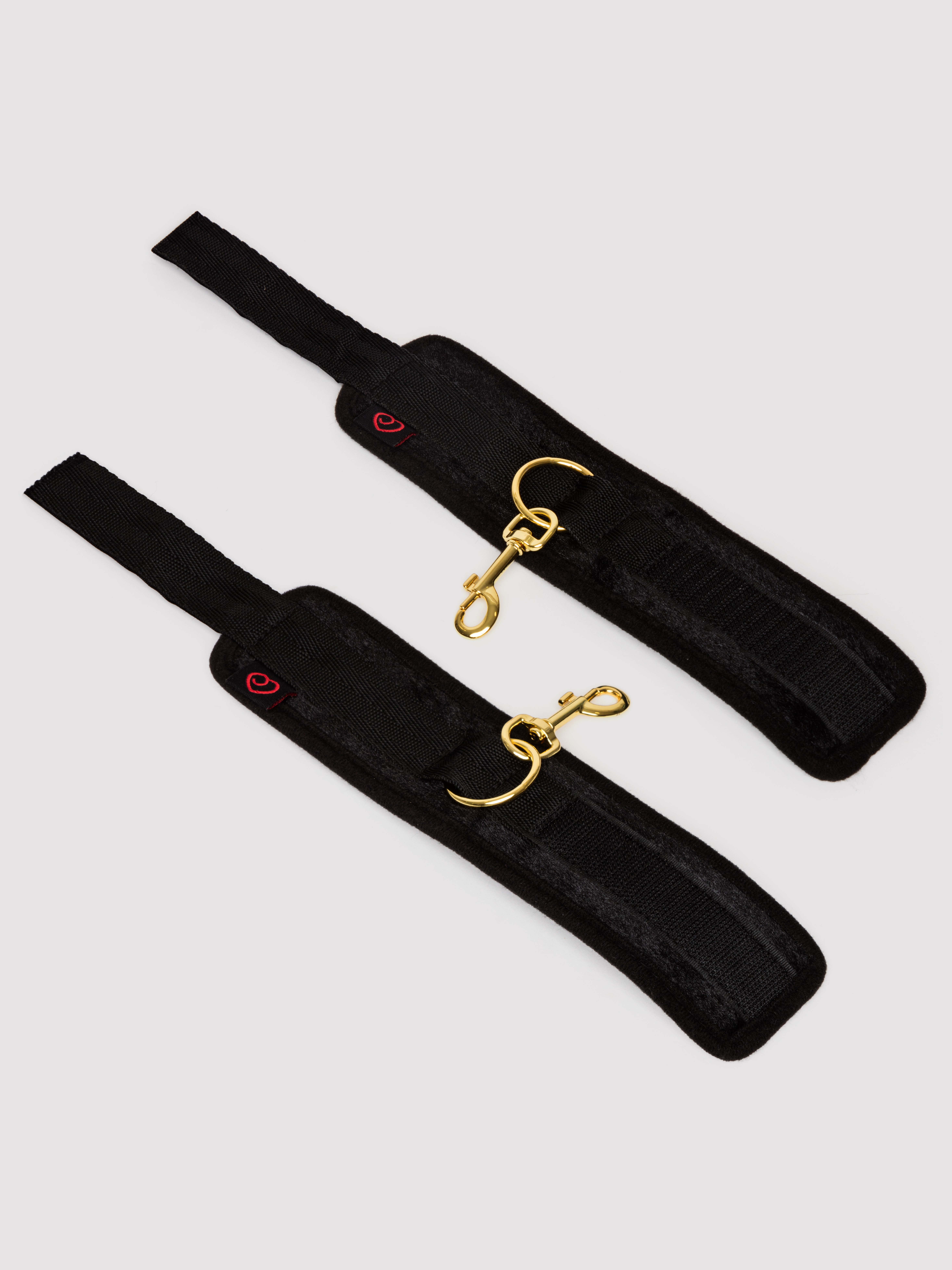 Lovehoney Soft Wrist Cuffs, Black, hi-res