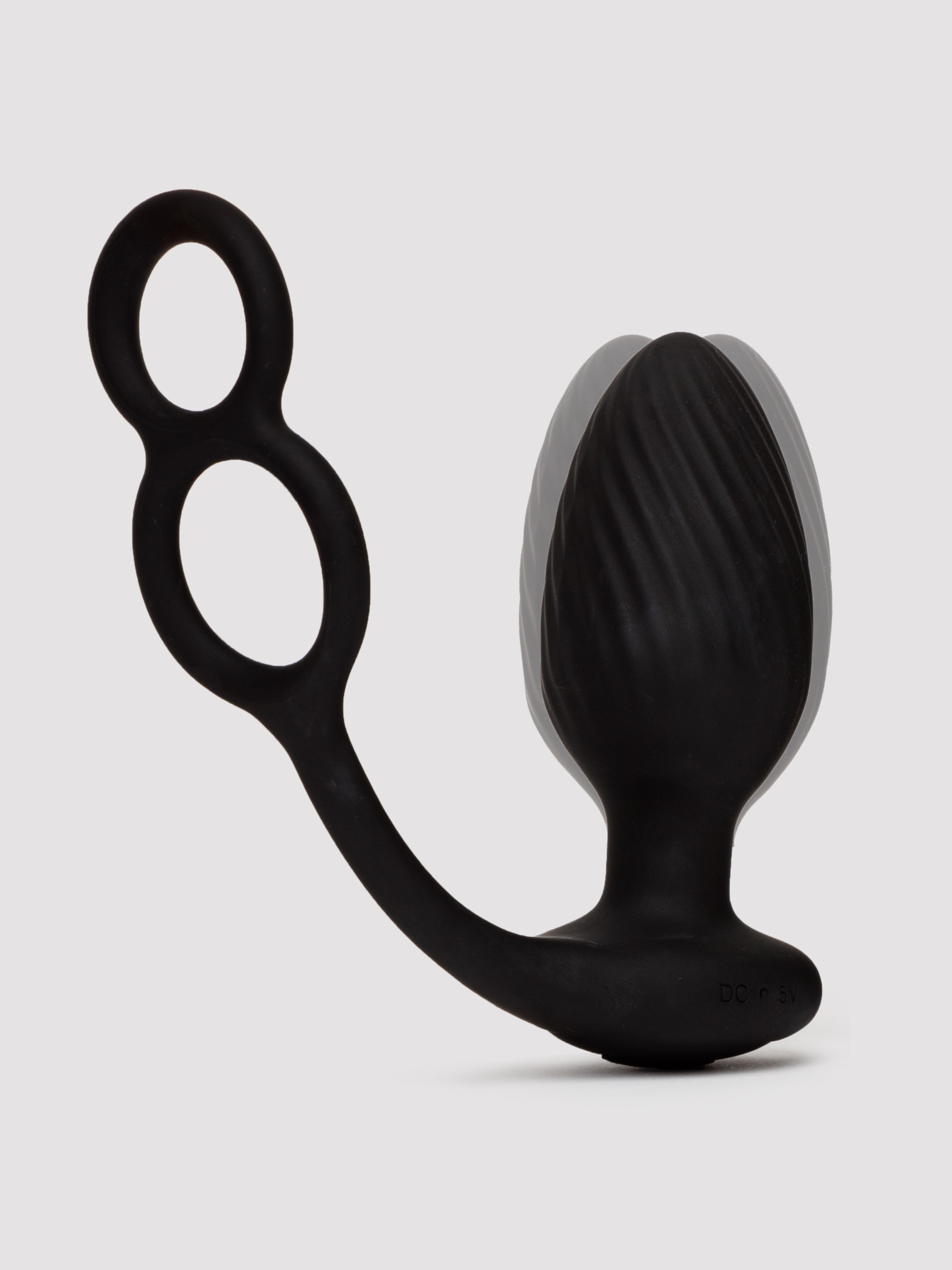 Nexus Tornado Rotating Remote Controlled Butt Plug with Cock Ring, Black, hi-res