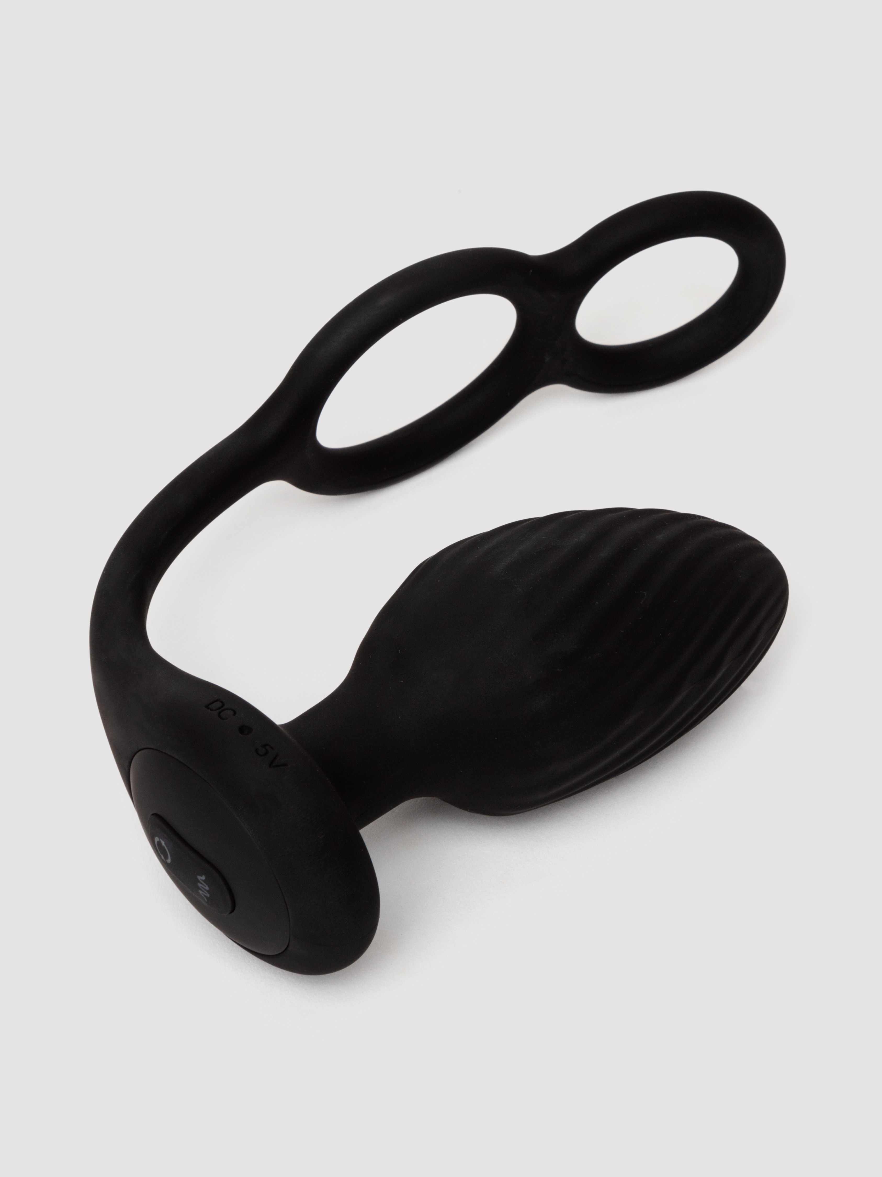 Nexus Tornado Rotating Remote Controlled Butt Plug with Cock Ring, Black, hi-res
