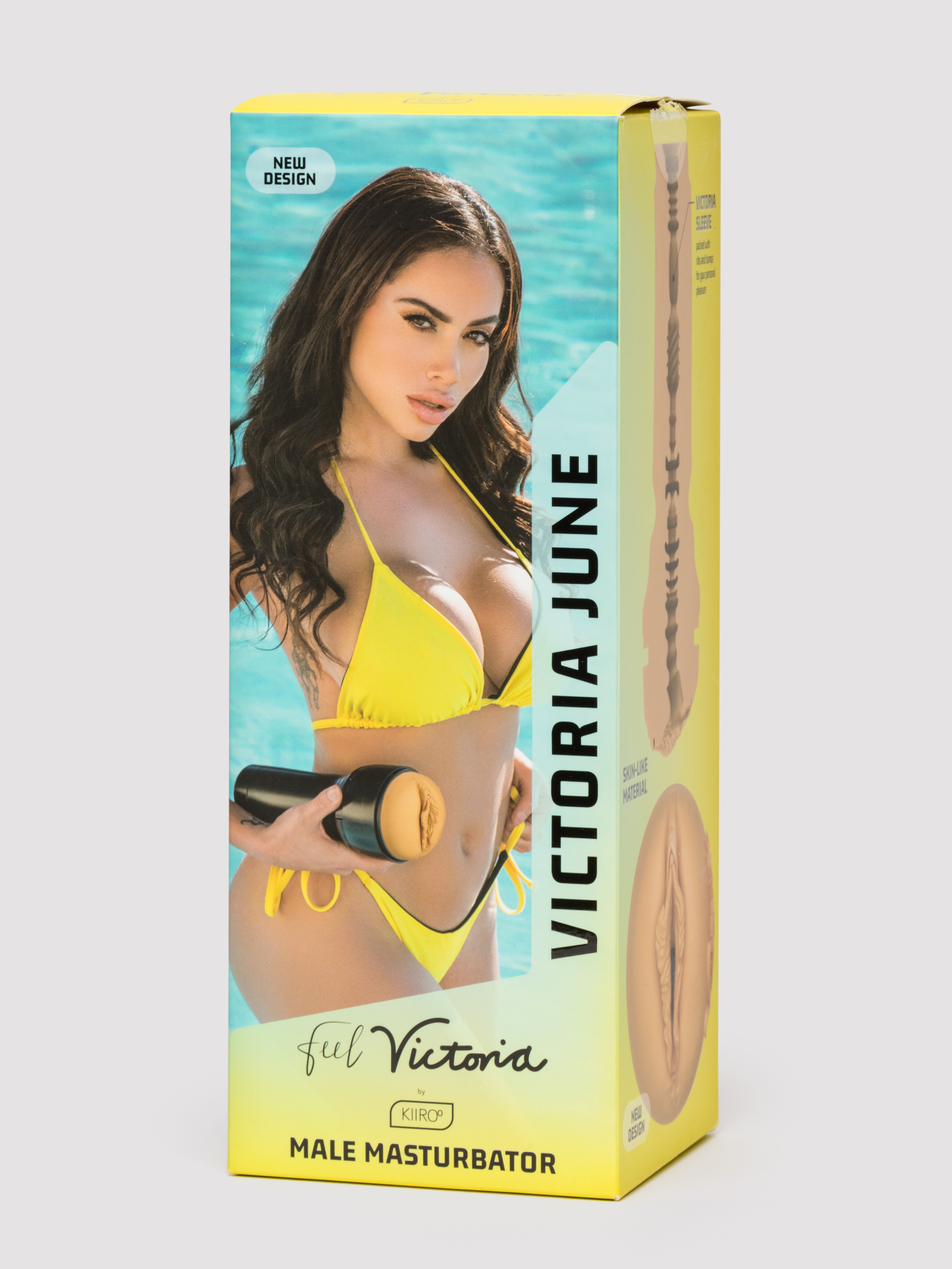 Kiiroo Feel Victoria Textured Realistic Masturbator, Flesh Pink, hi-res