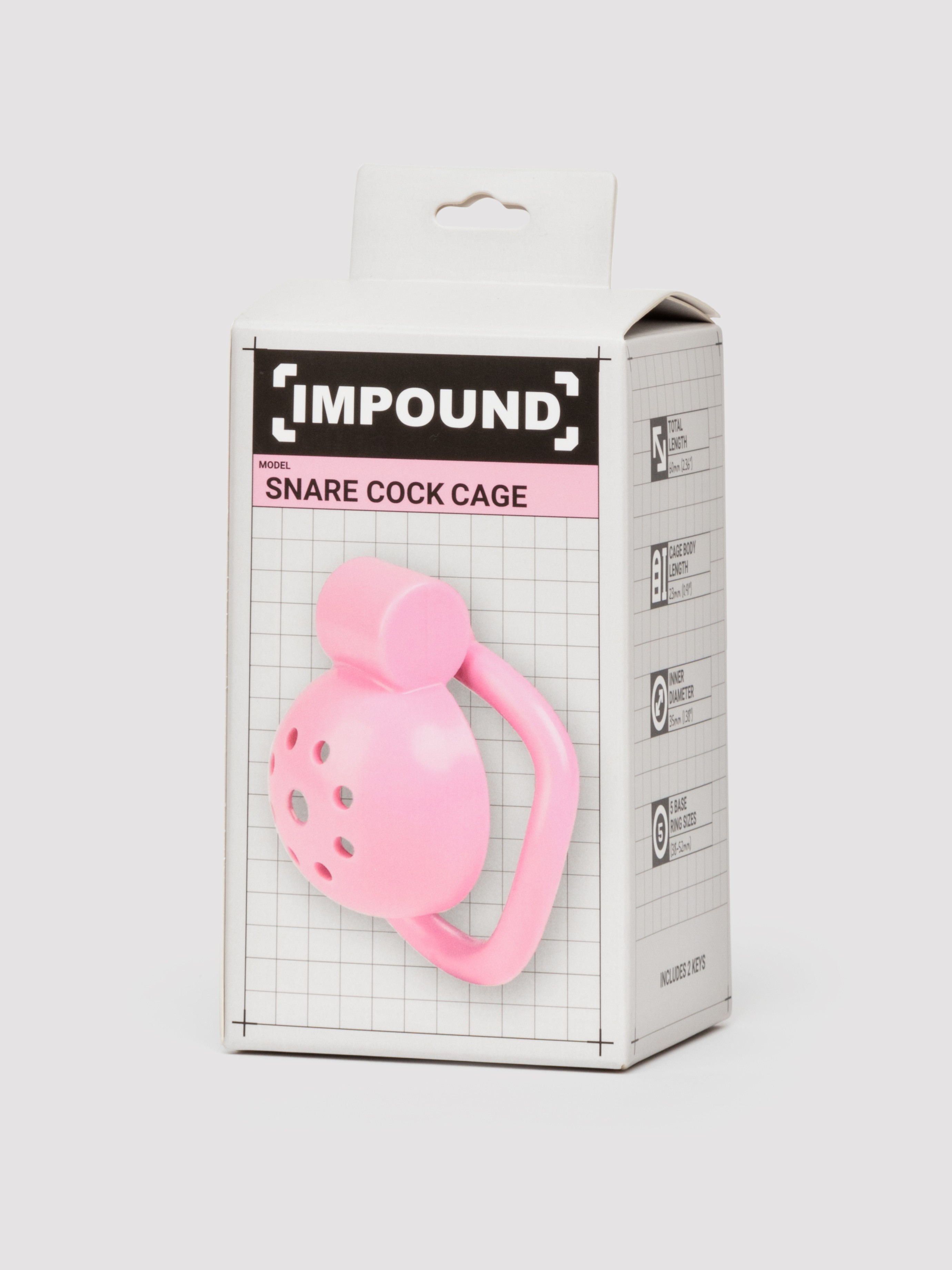 Impound Snare Mini Cock Cage, Pink, hi-res