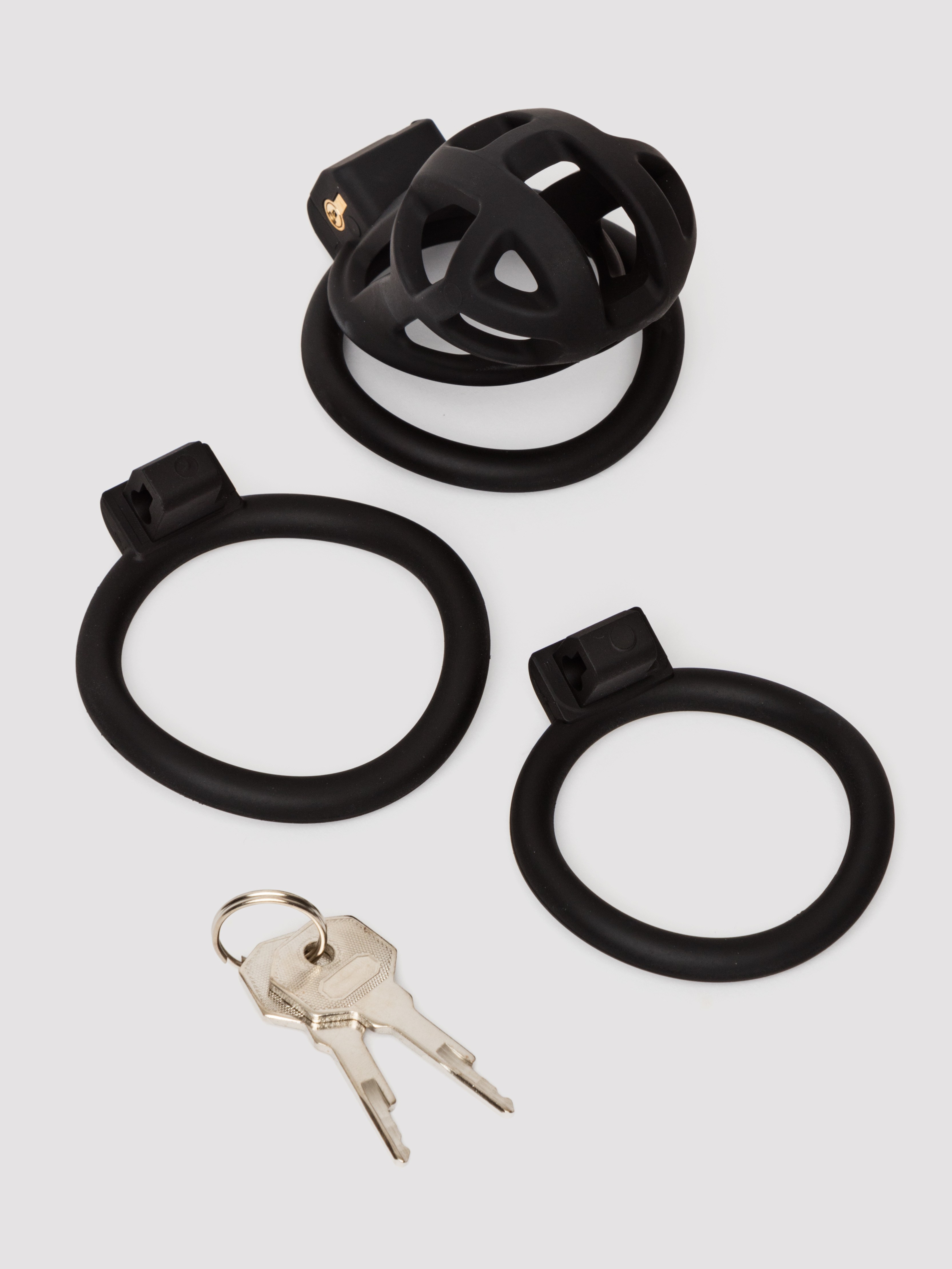 Impound Enforcer Cock Cage 3.5 Inch, Black, hi-res