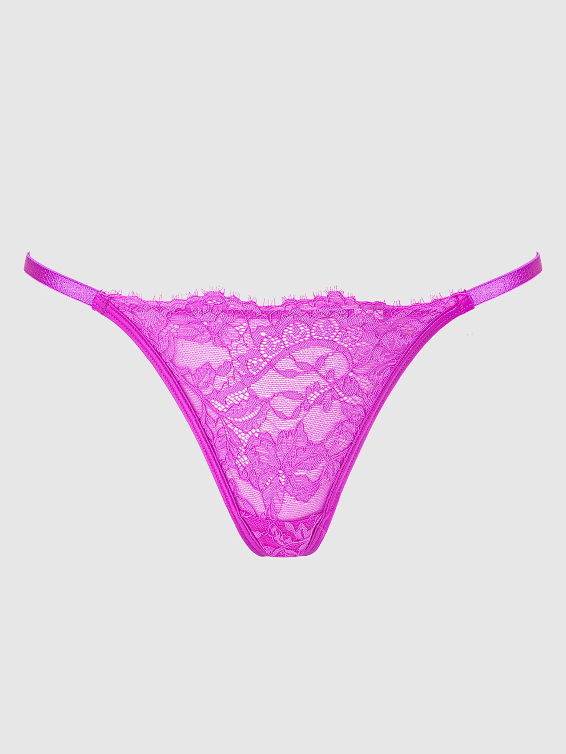 House of Desire Reanna Lace & Chain Desire G-String, Pink, hi-res