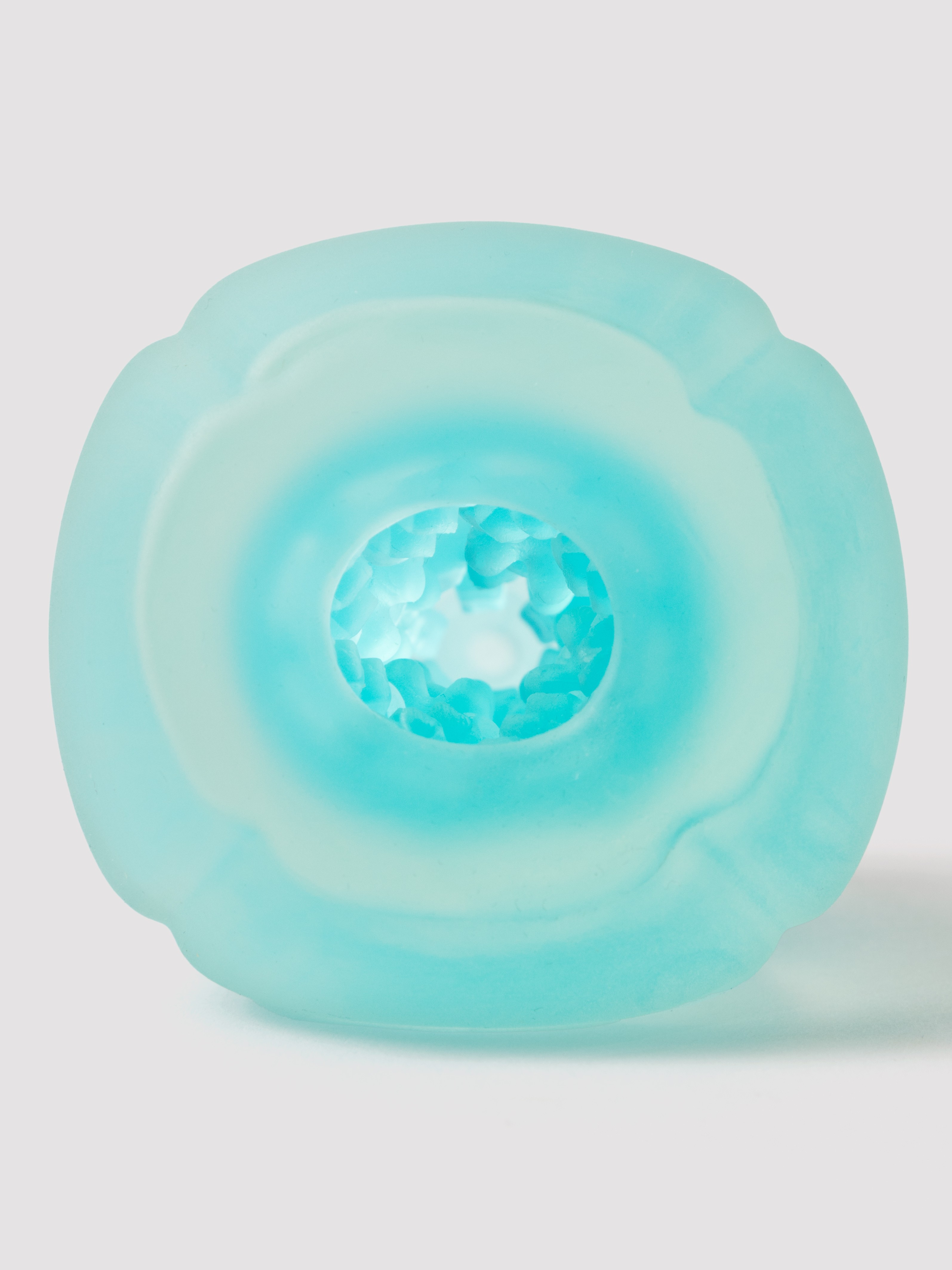 Lovehoney Blue Self-Lubricating Textured Stroker, Blue, hi-res