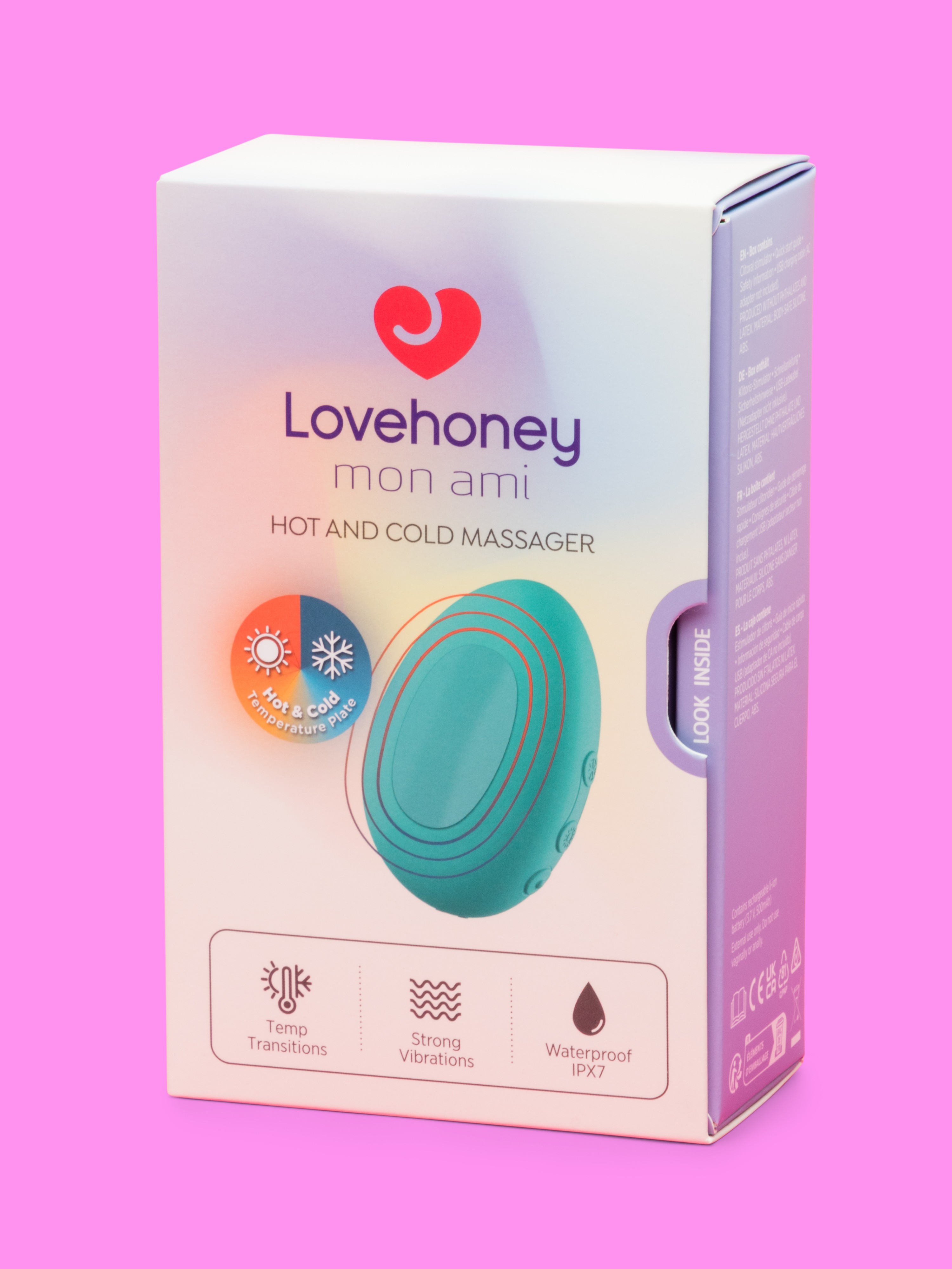 Lovehoney mon ami Hot and Cold Massager, Blue, hi-res